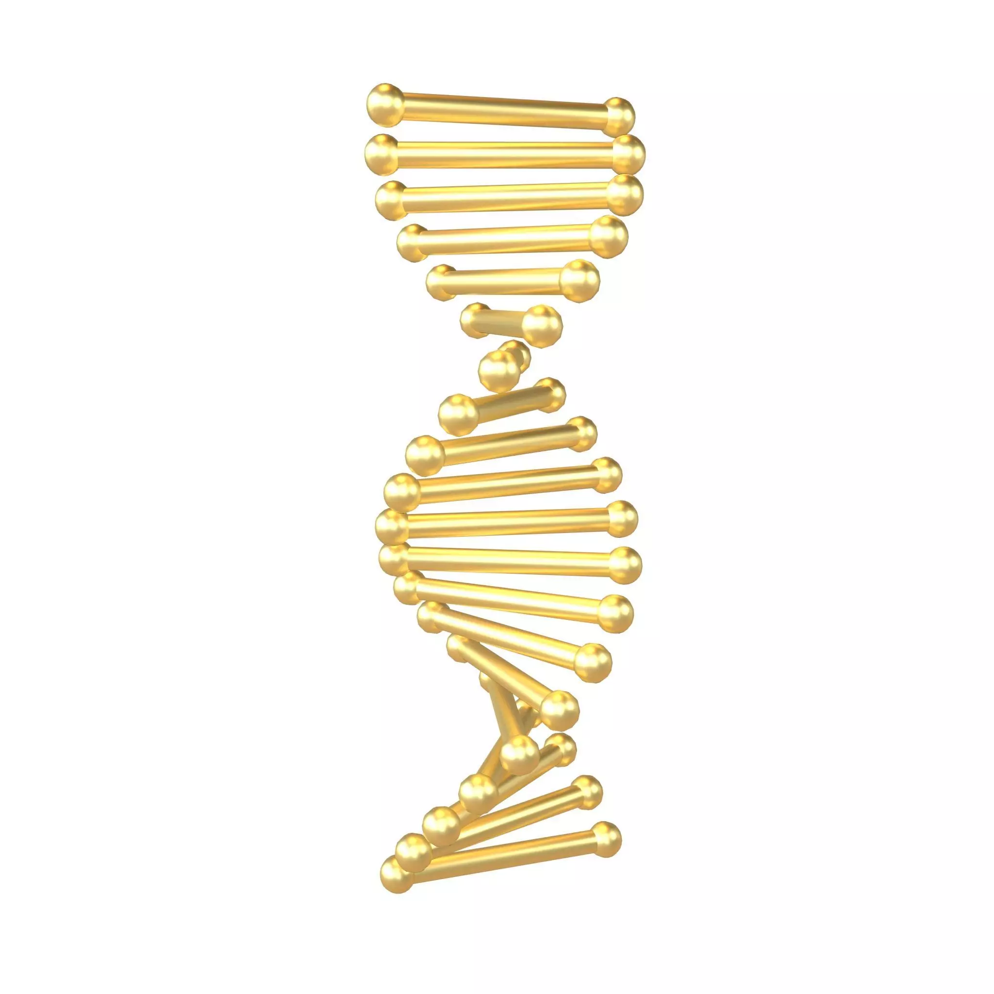 Cartoon DNA Molecule v2 010 Low-poly 3D model_0