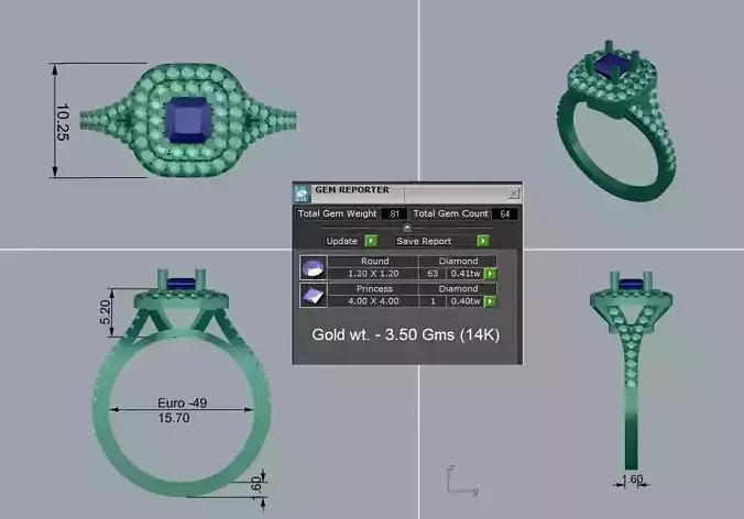 double halo split shank princess cut engagement ring 