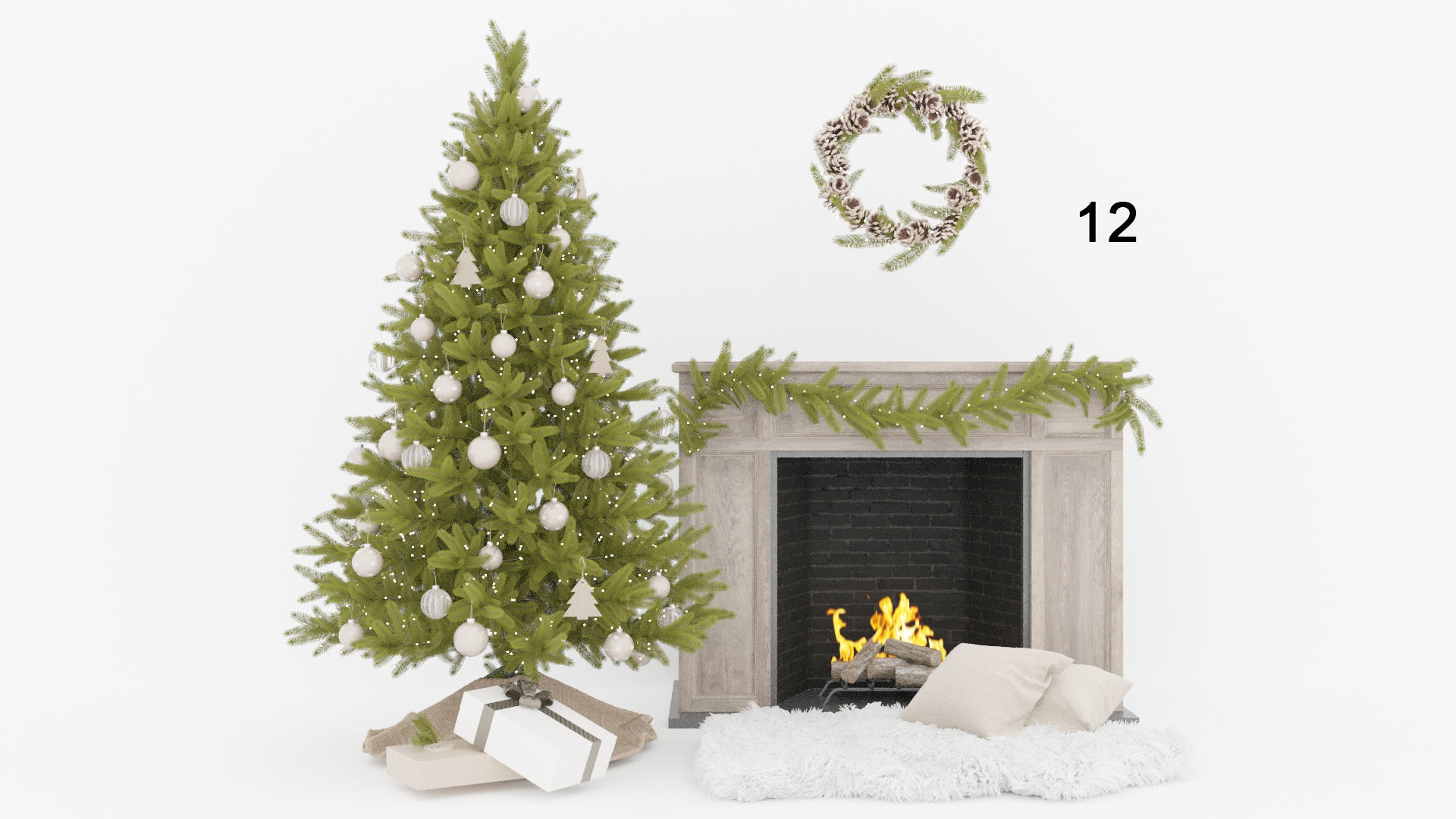 SALE Christmas Collection Set 20 plus BONUSES 3D model_20