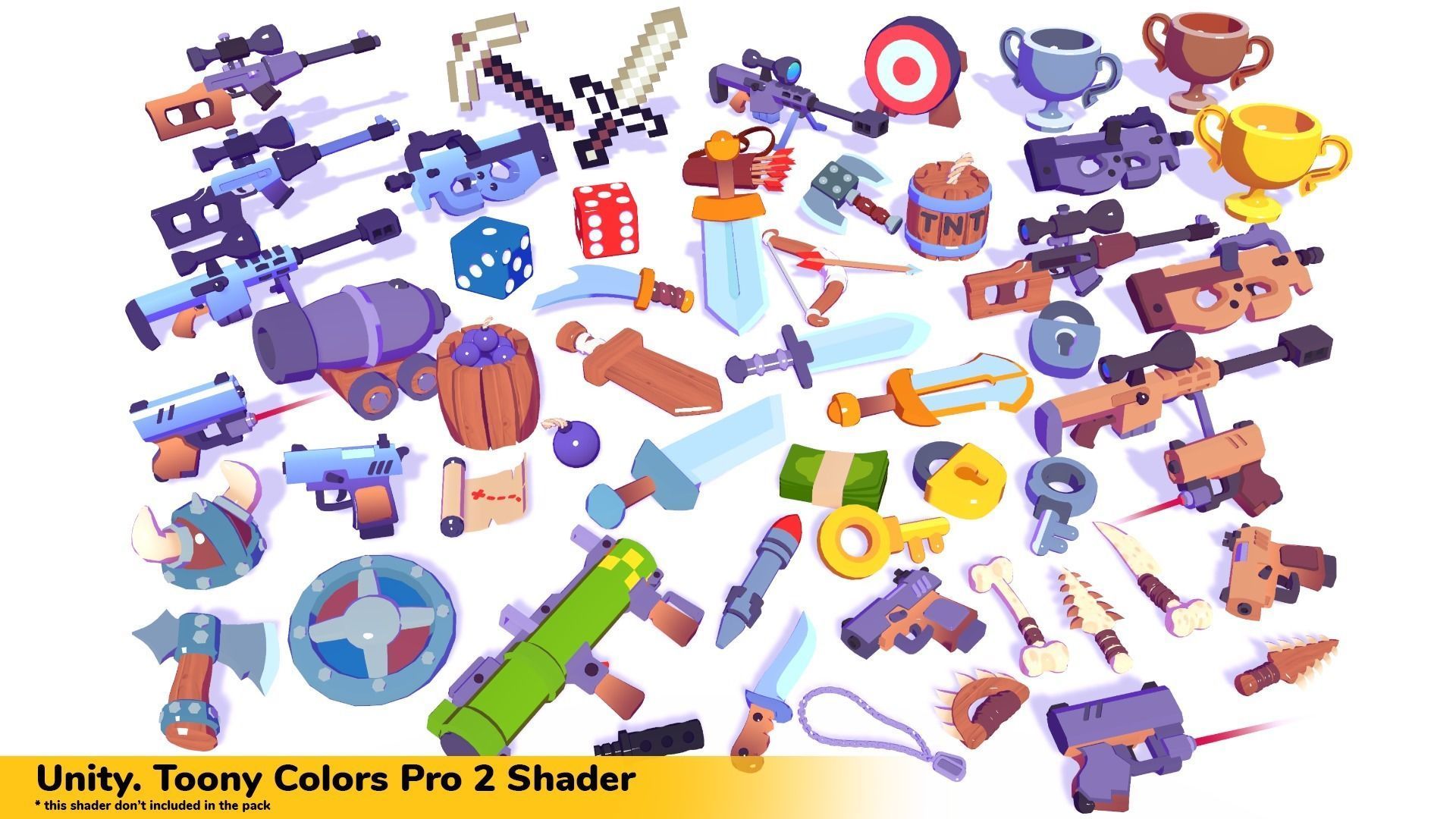 Hypercasual Action Props Pack Volume 4 Low-poly 3D model_1