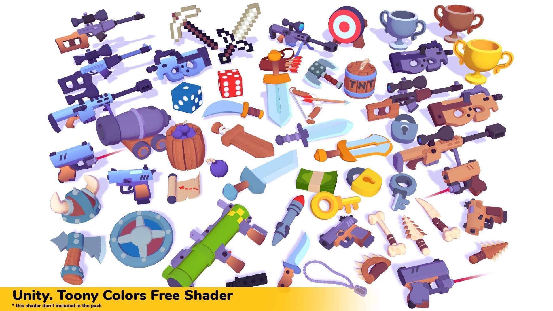 Hypercasual Action Props Pack Volume 4 Low-poly 3D model_3