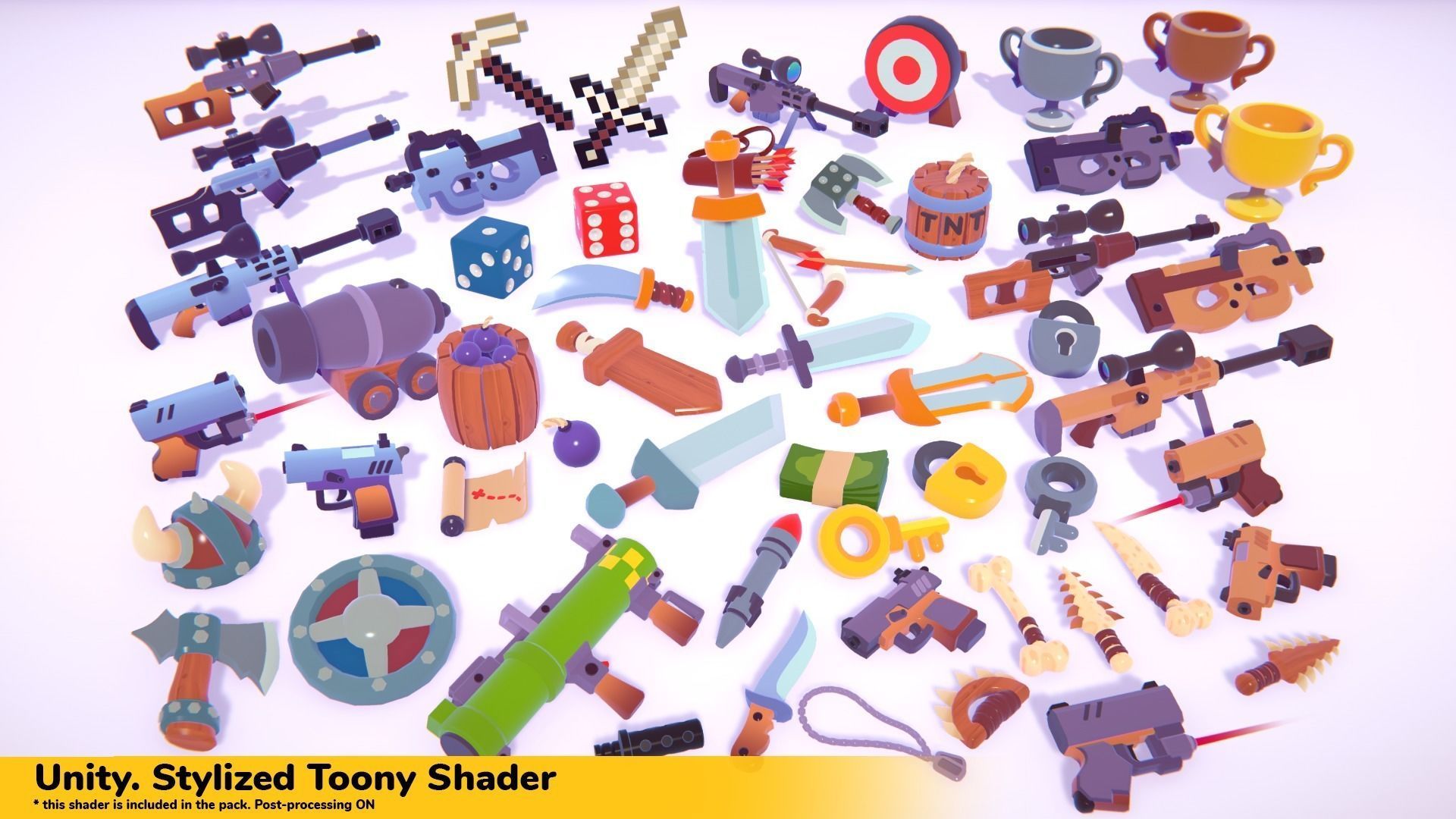 Hypercasual Action Props Pack Volume 4 Low-poly 3D model_2