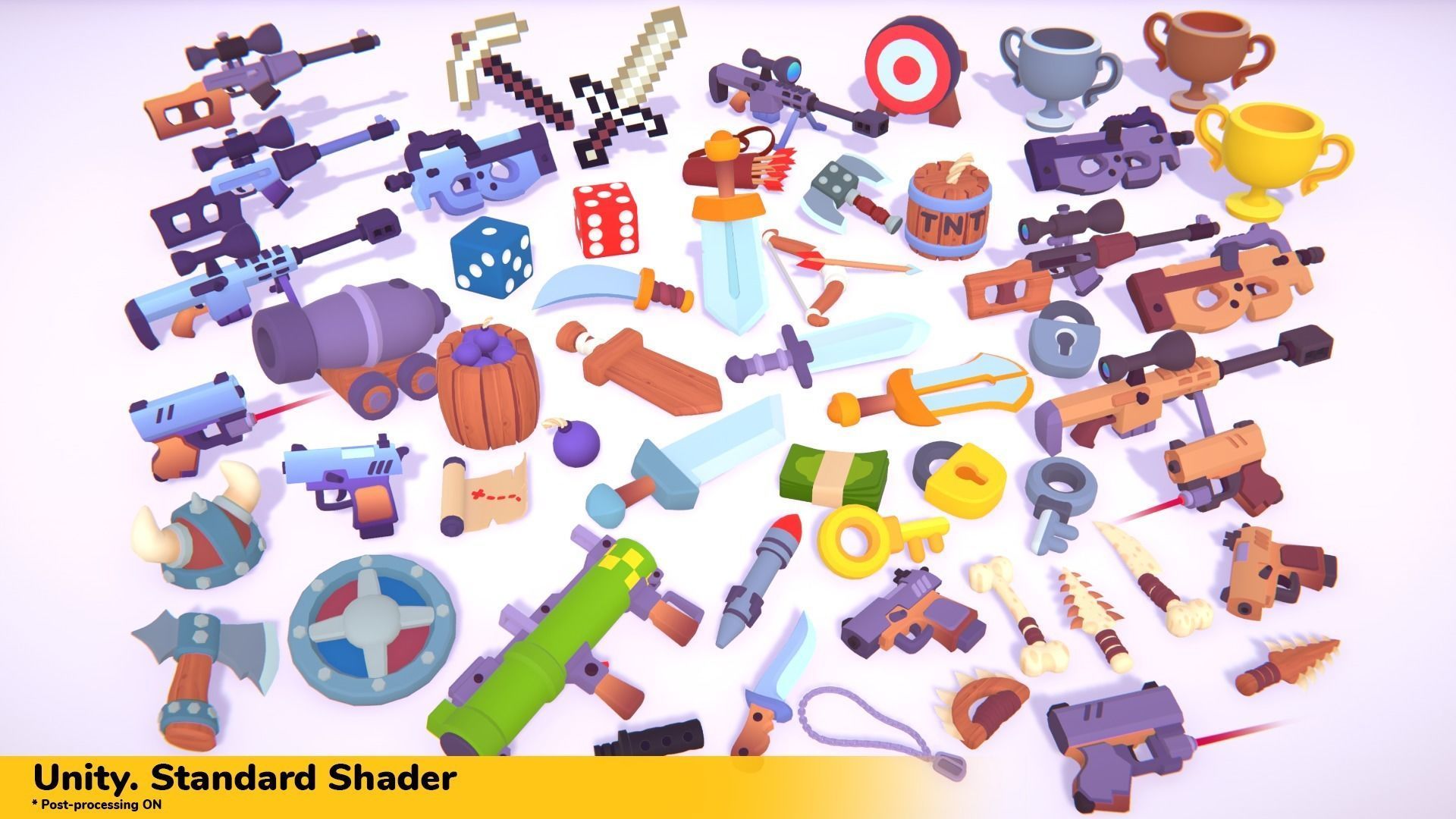 Hypercasual Action Props Pack Volume 4 Low-poly 3D model_4