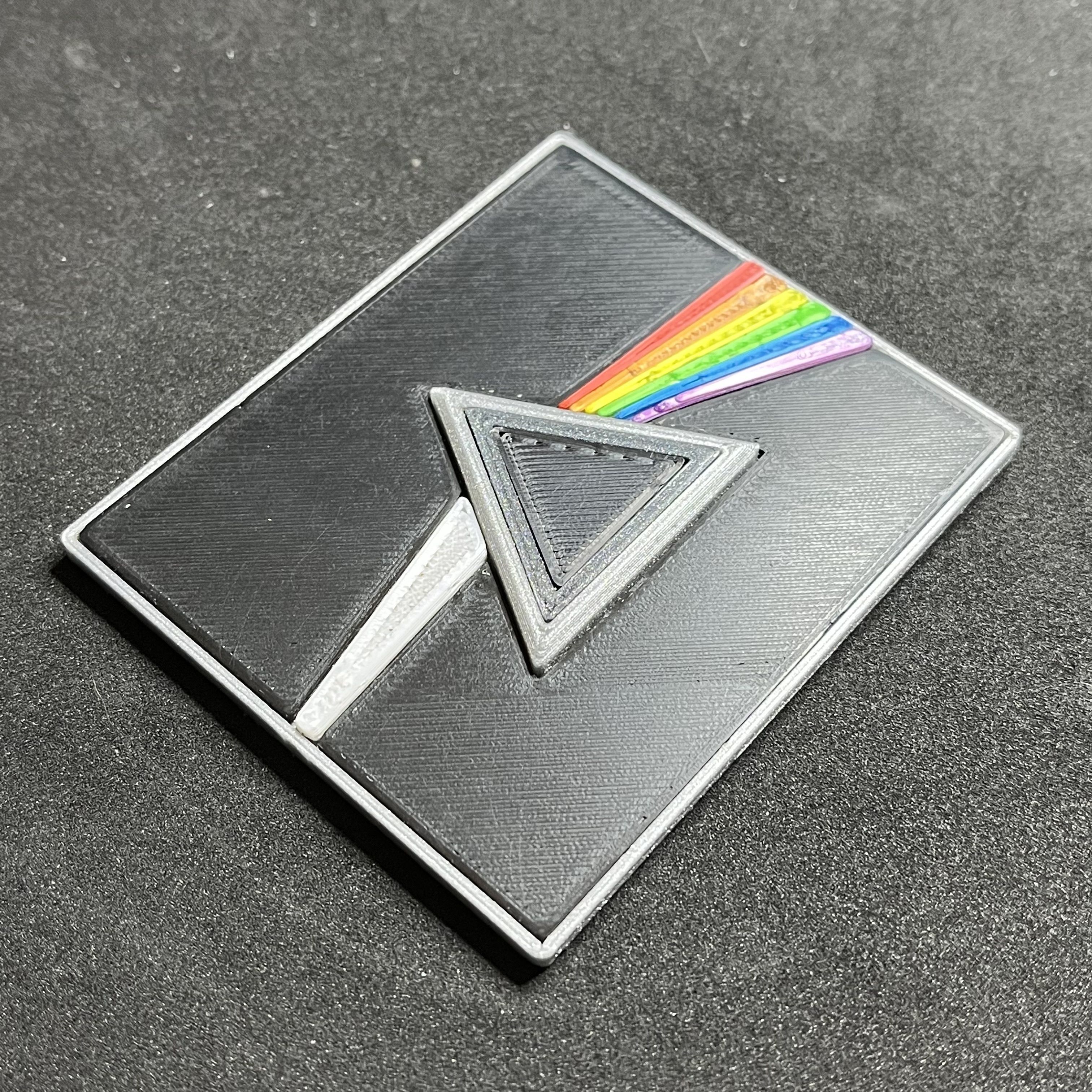 Pink Floyd Dark Side of the Moon Badge 3D print model_4