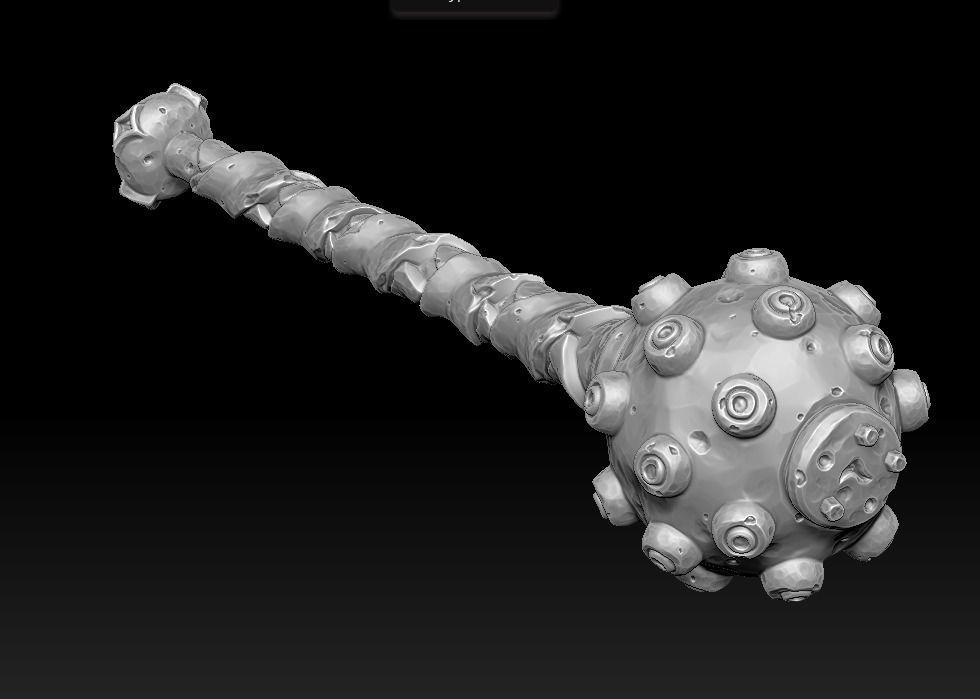 Brute mace 3d print 3D print model_7