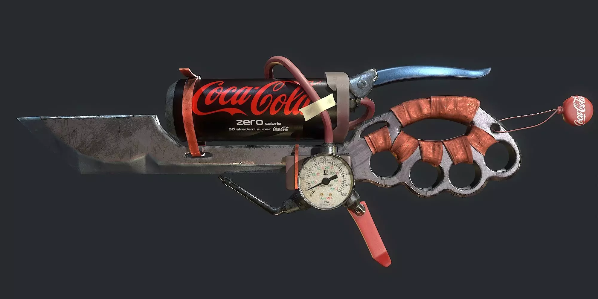 Coke Knife Low-poly 3D model