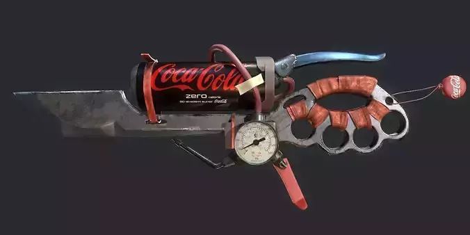 Coke Knife Low-poly 3D model