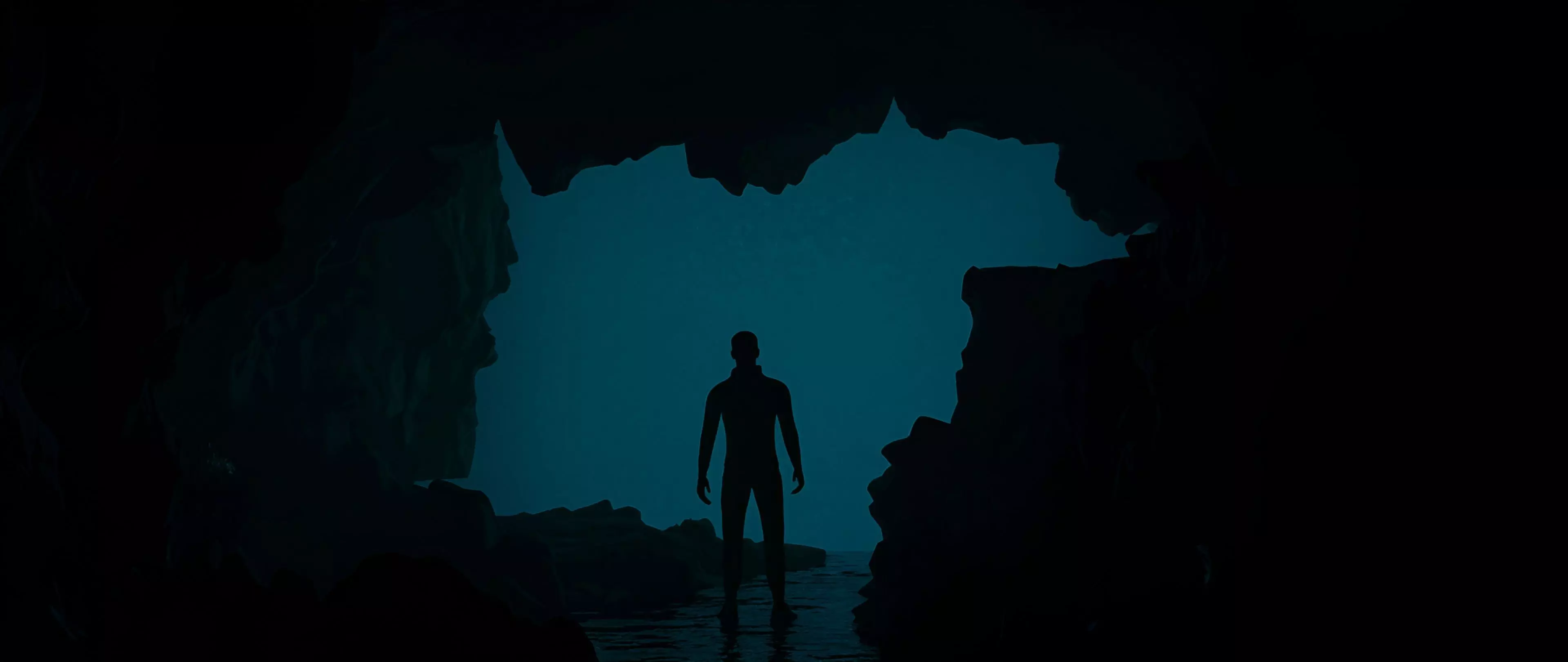 Cinematic cave scene 3D model_0