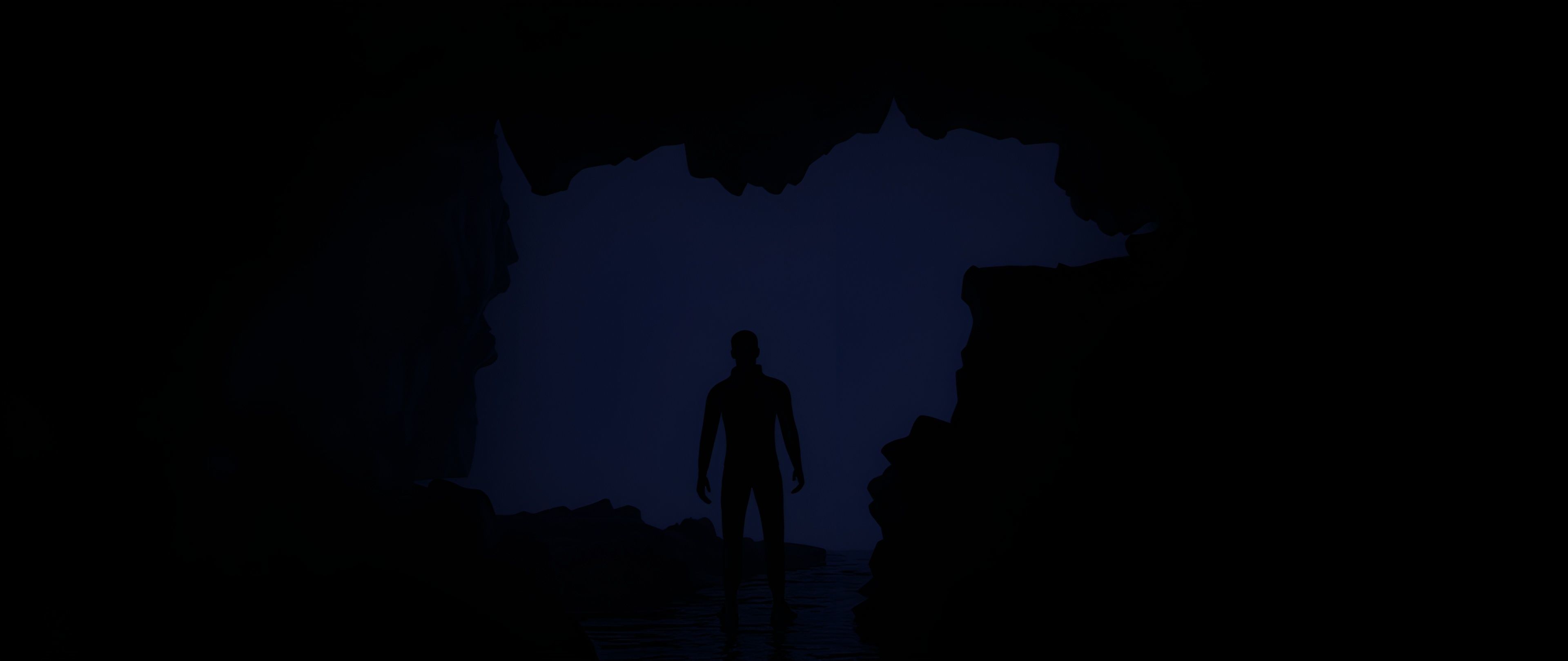 Cinematic cave scene 3D model_3