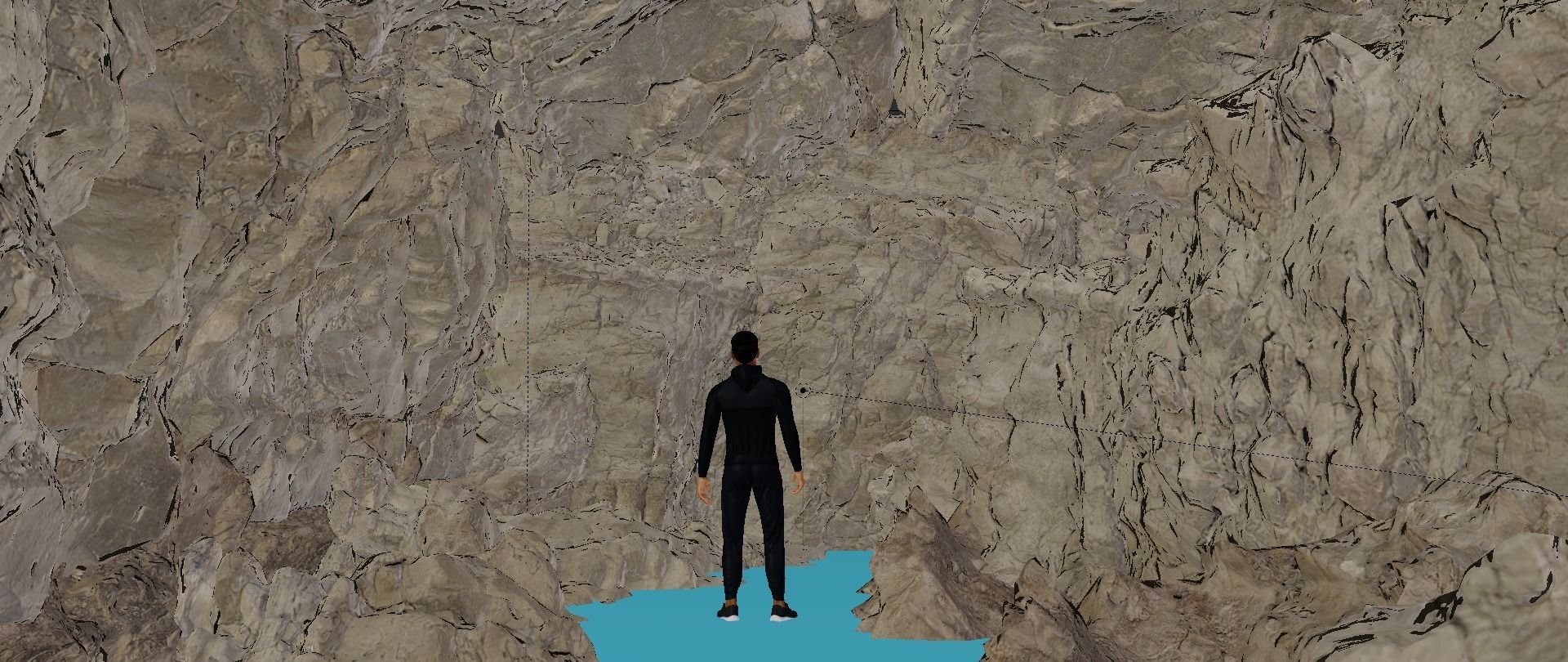 Cinematic cave scene 3D model_4