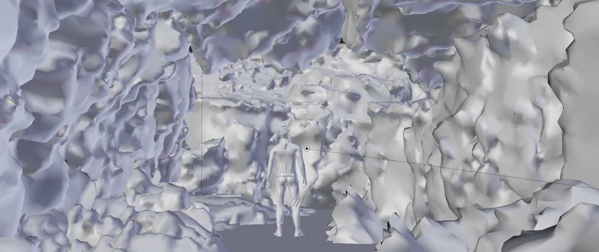 Cinematic cave scene 3D model_12