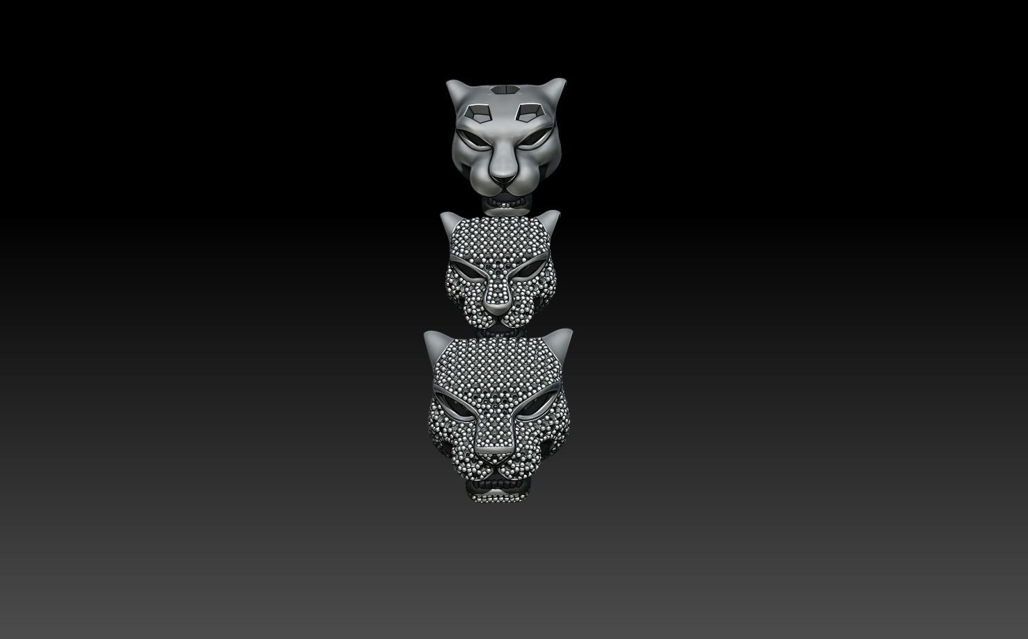 PANTHER BRACELETS 3D print model_2