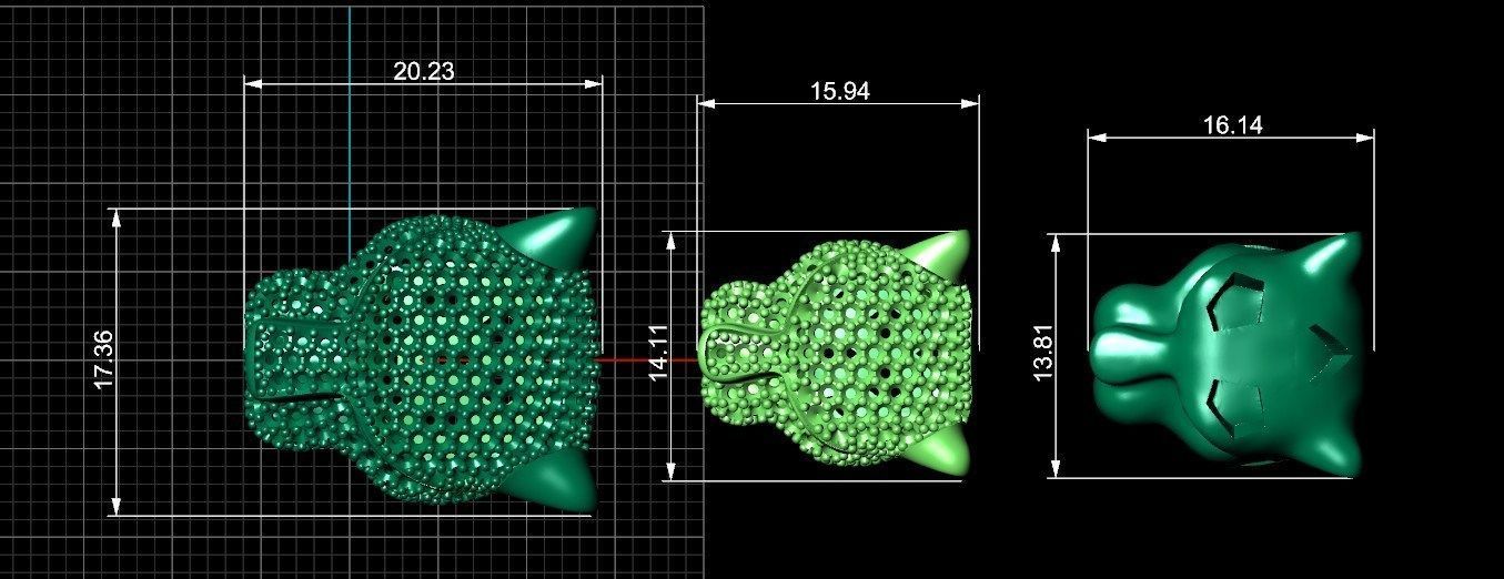 PANTHER BRACELETS 3D print model_5