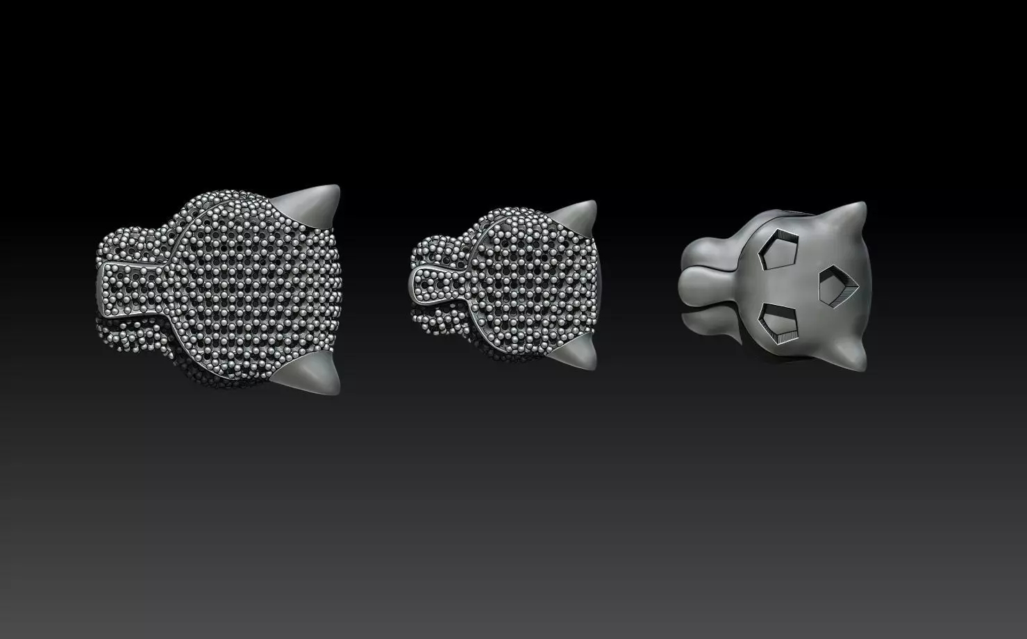 PANTHER BRACELETS 3D print model_0