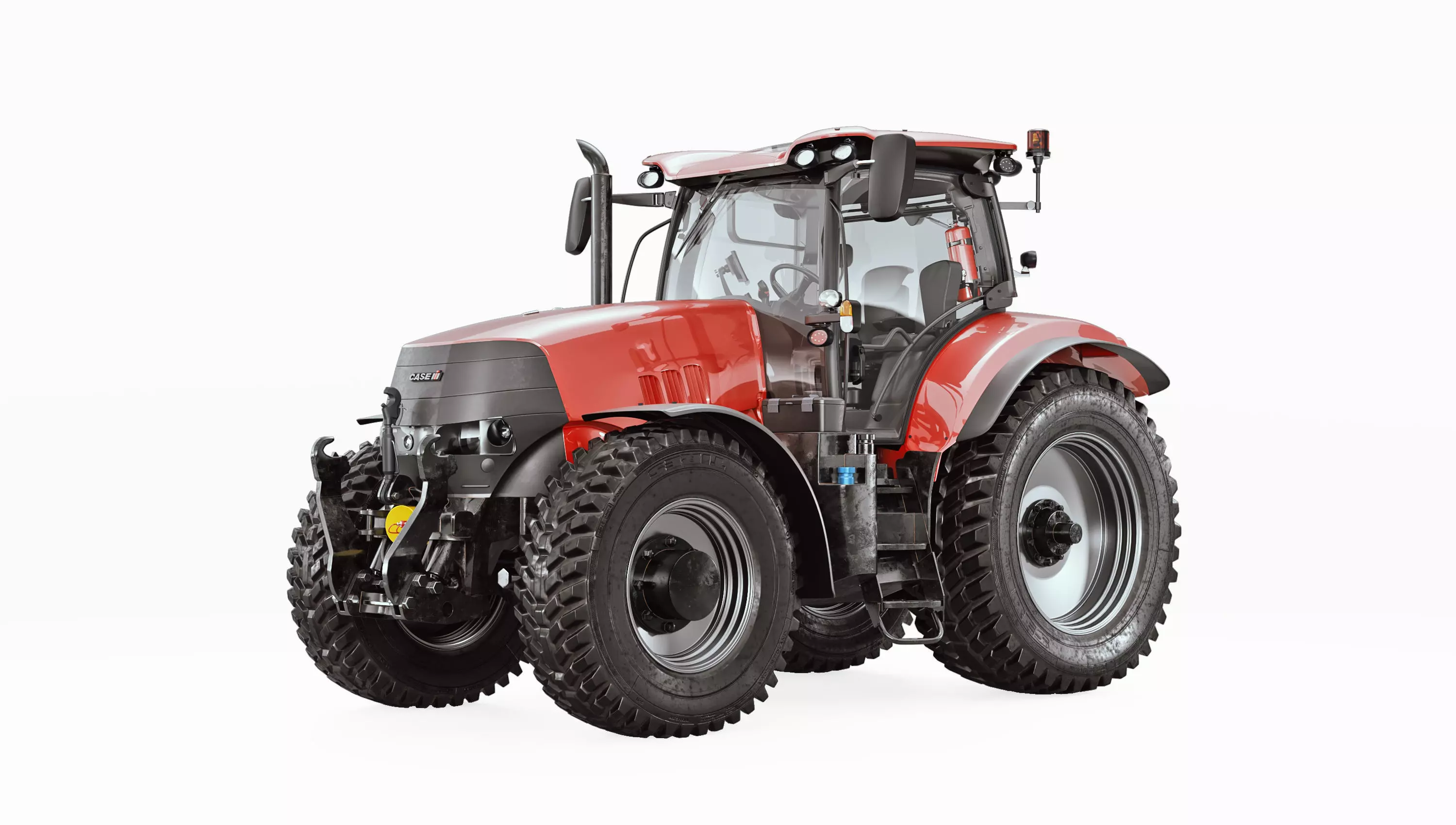 Case IH 3 Tractor 3D model_0
