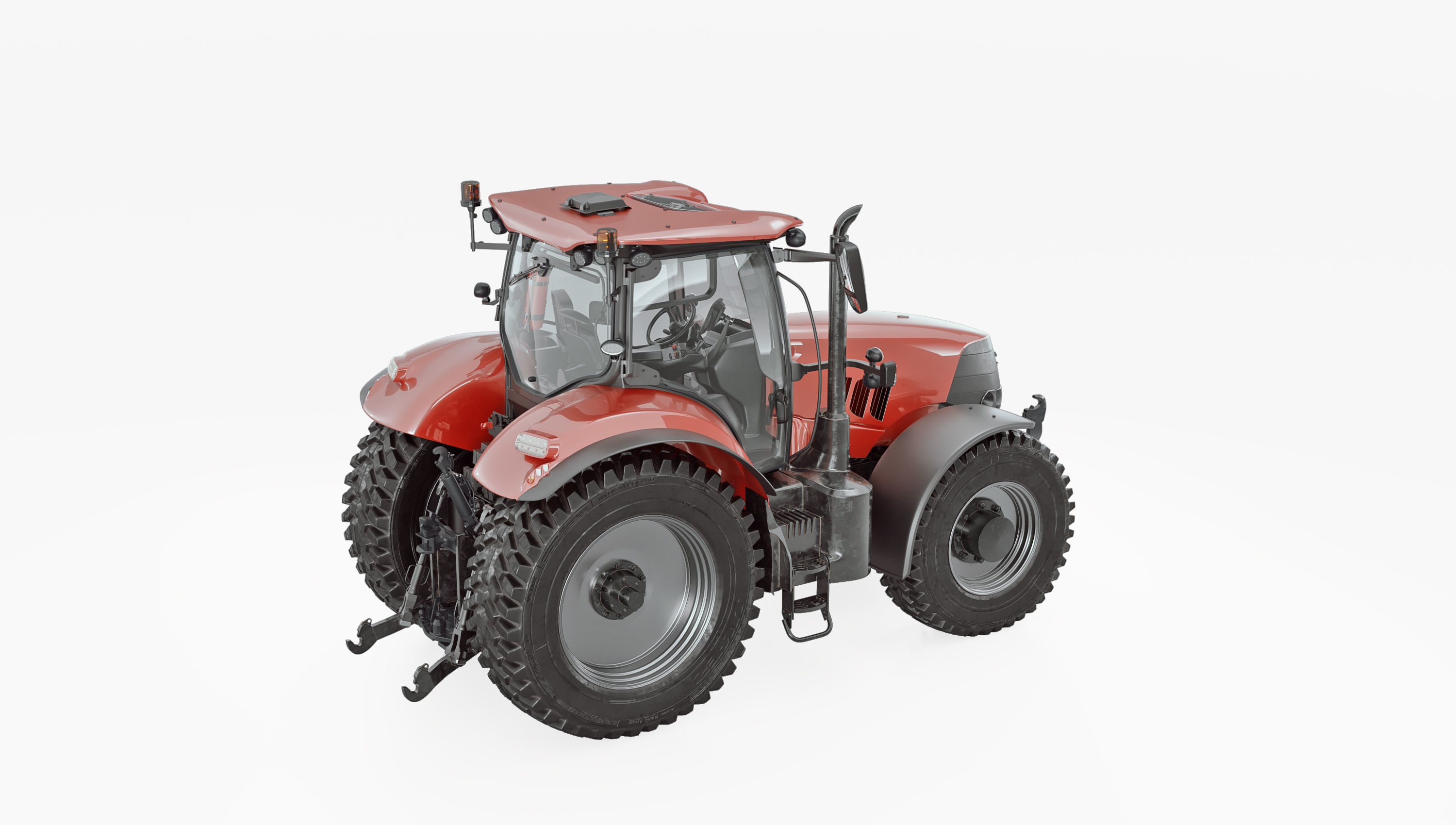 Case IH 3 Tractor 3D model_5