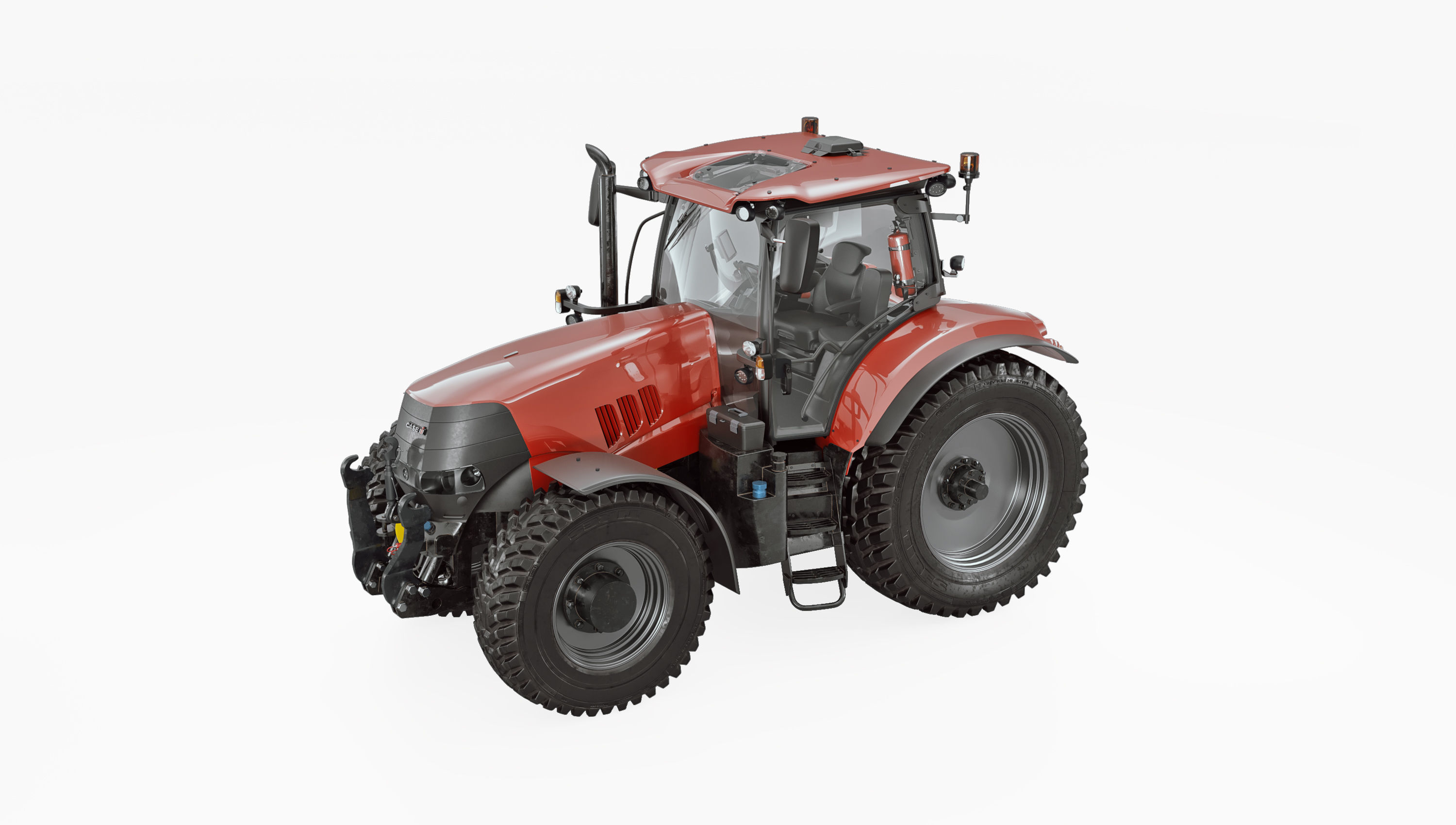 Case IH 3 Tractor 3D model_4