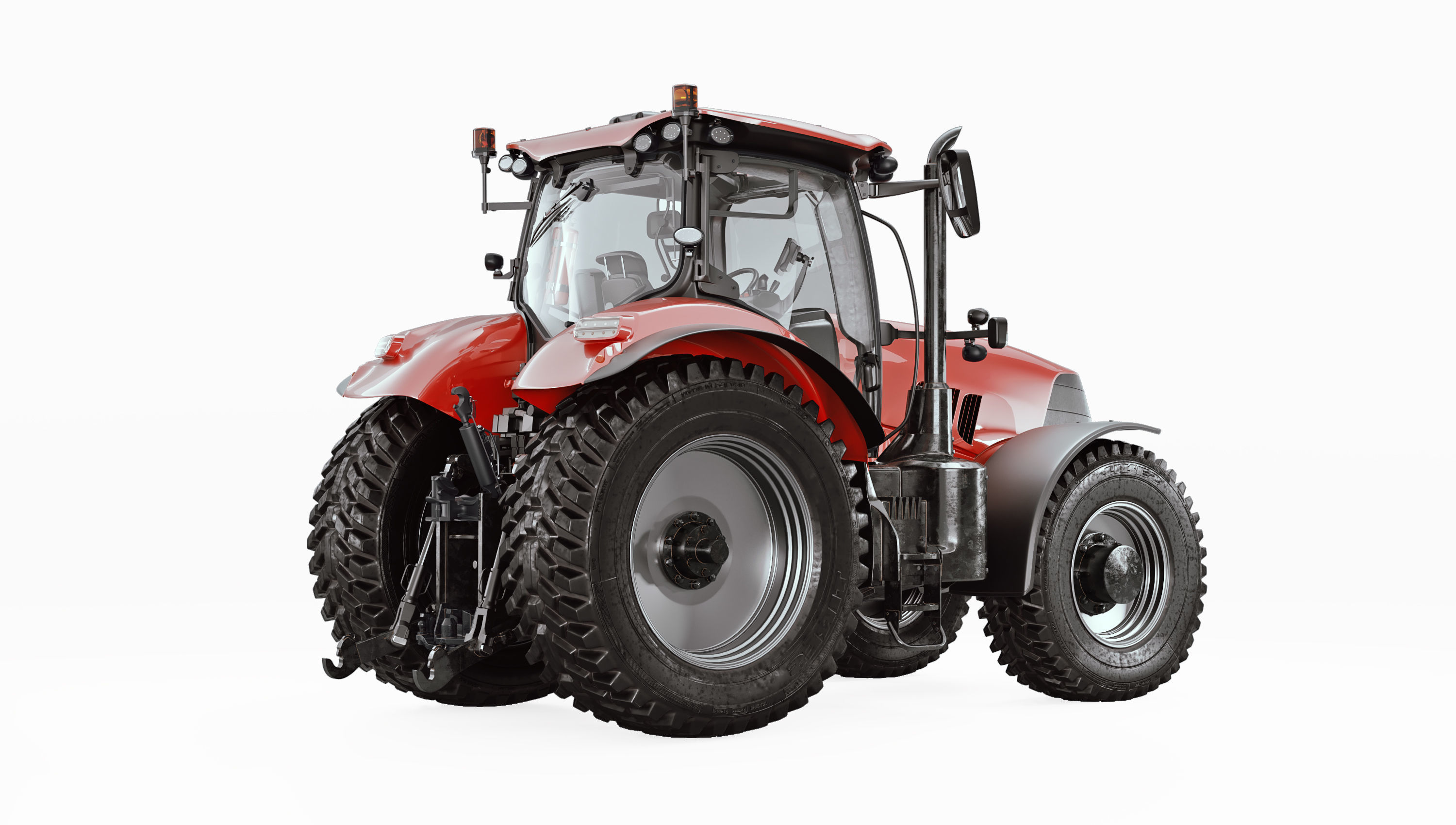 Case IH 3 Tractor 3D model_1