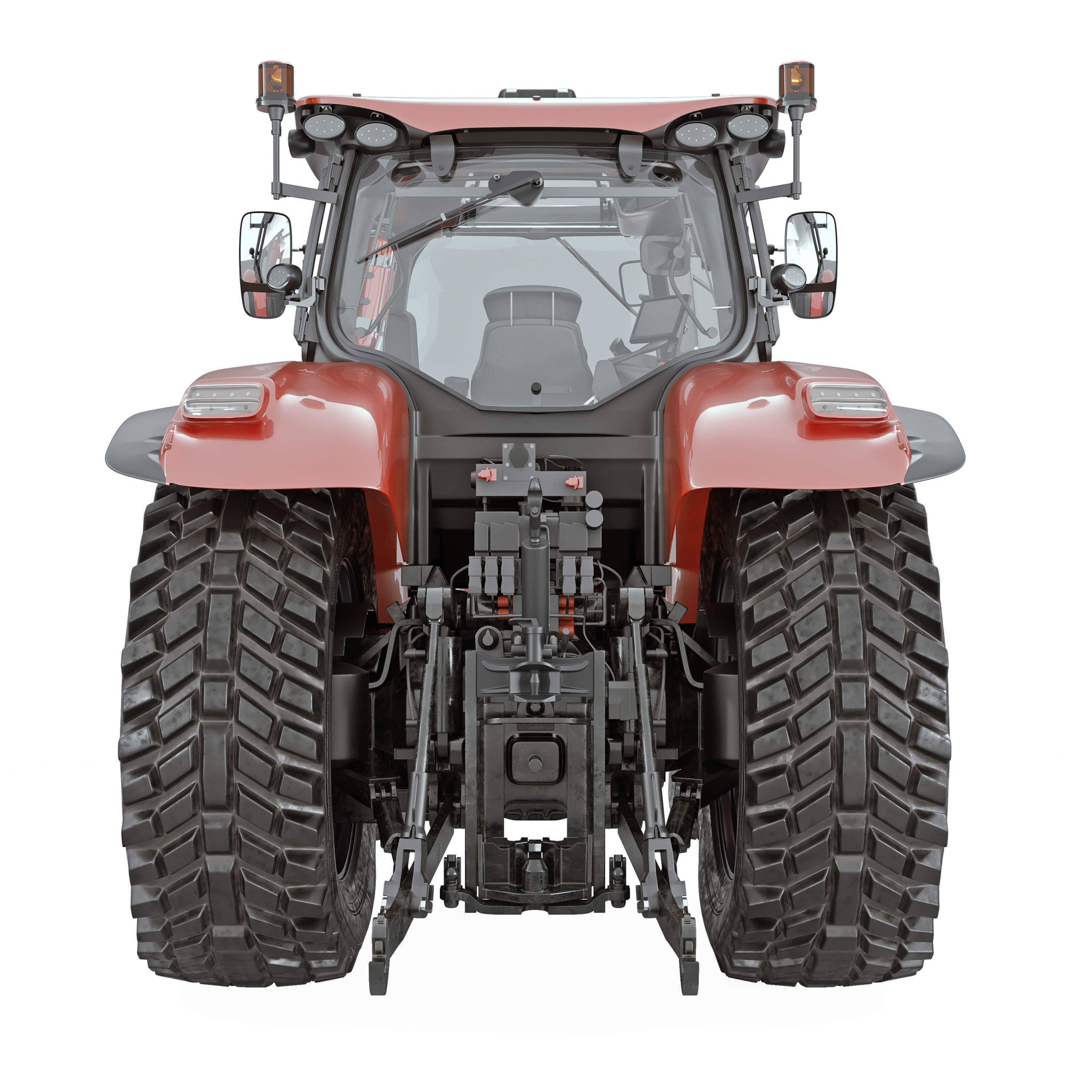 Case IH 3 Tractor 3D model_3