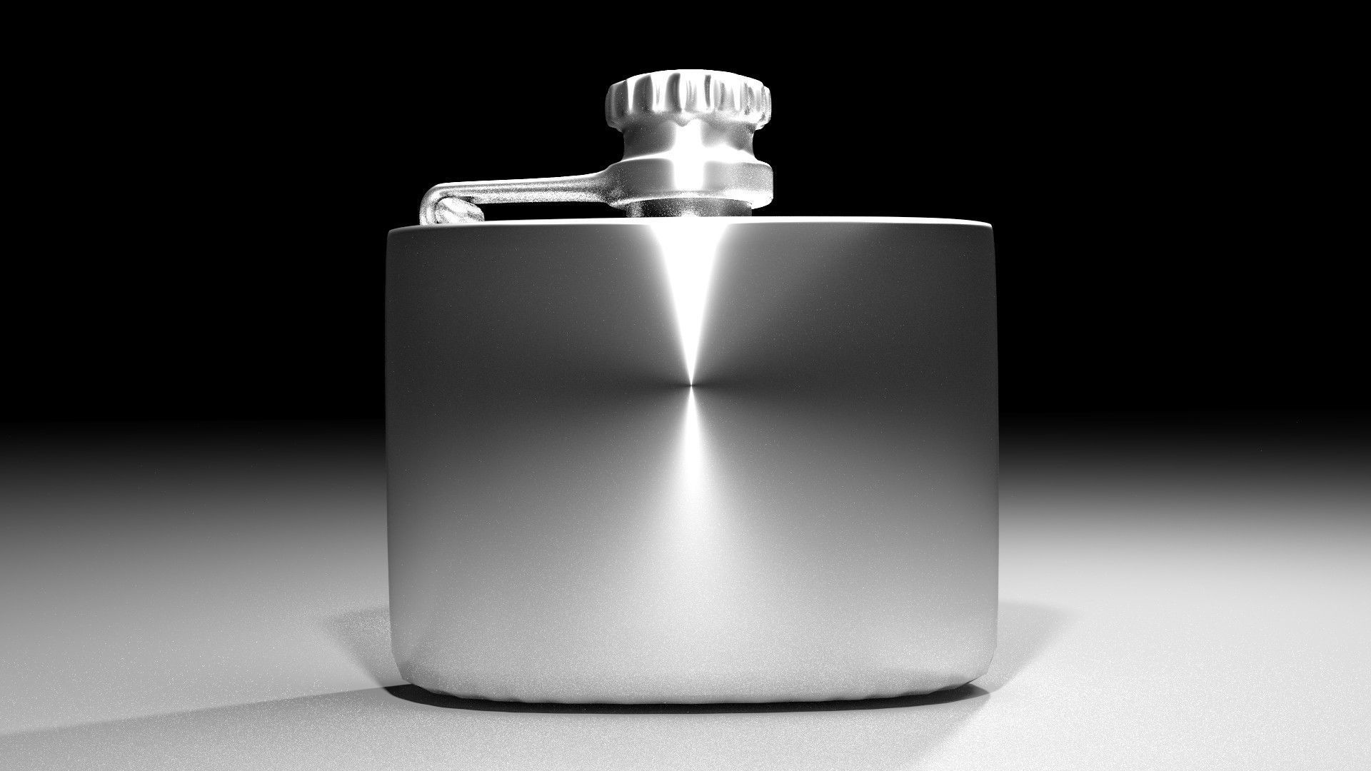 Hip Flask 5oz 3D model_1