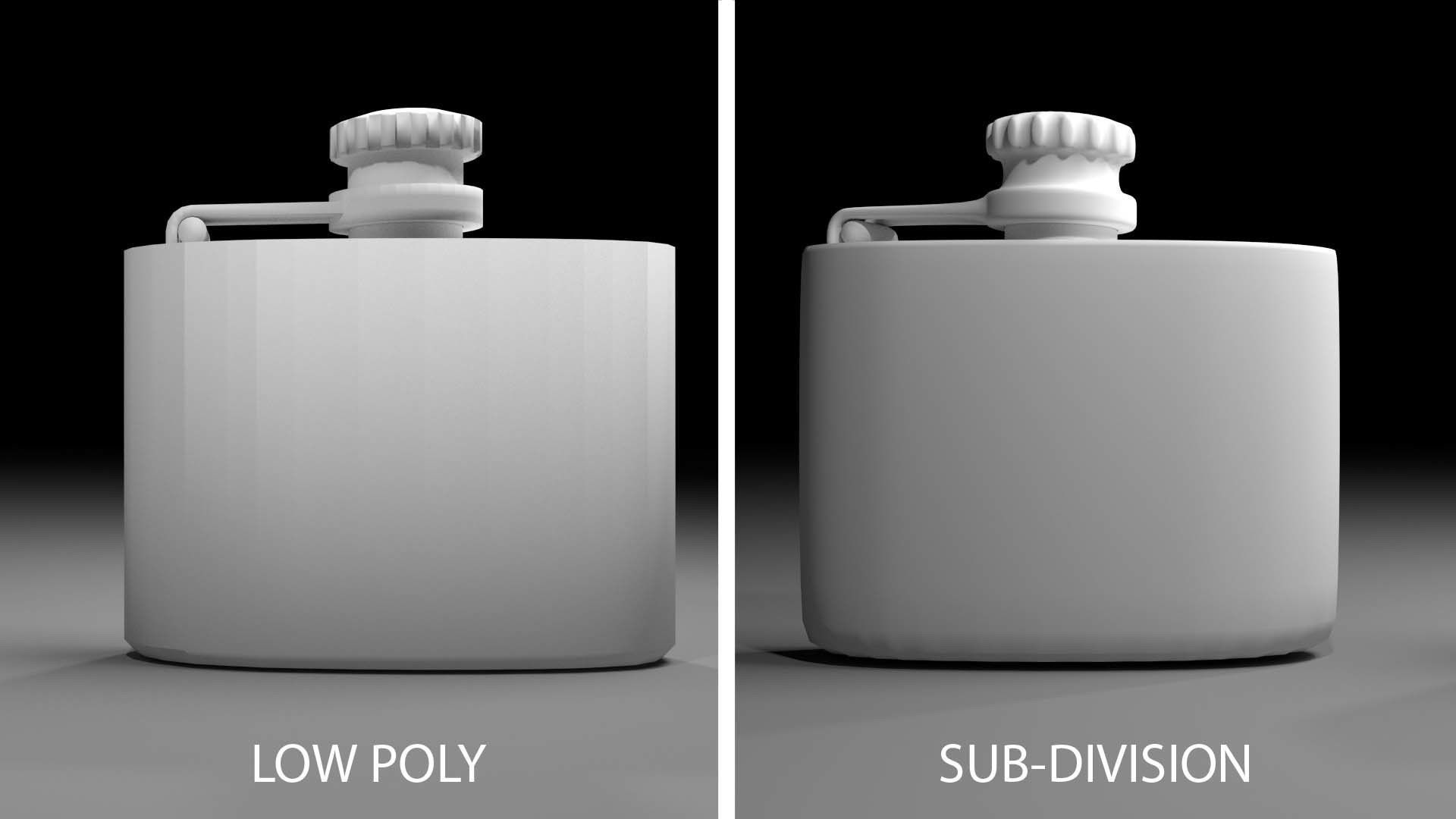 Hip Flask 5oz 3D model_4