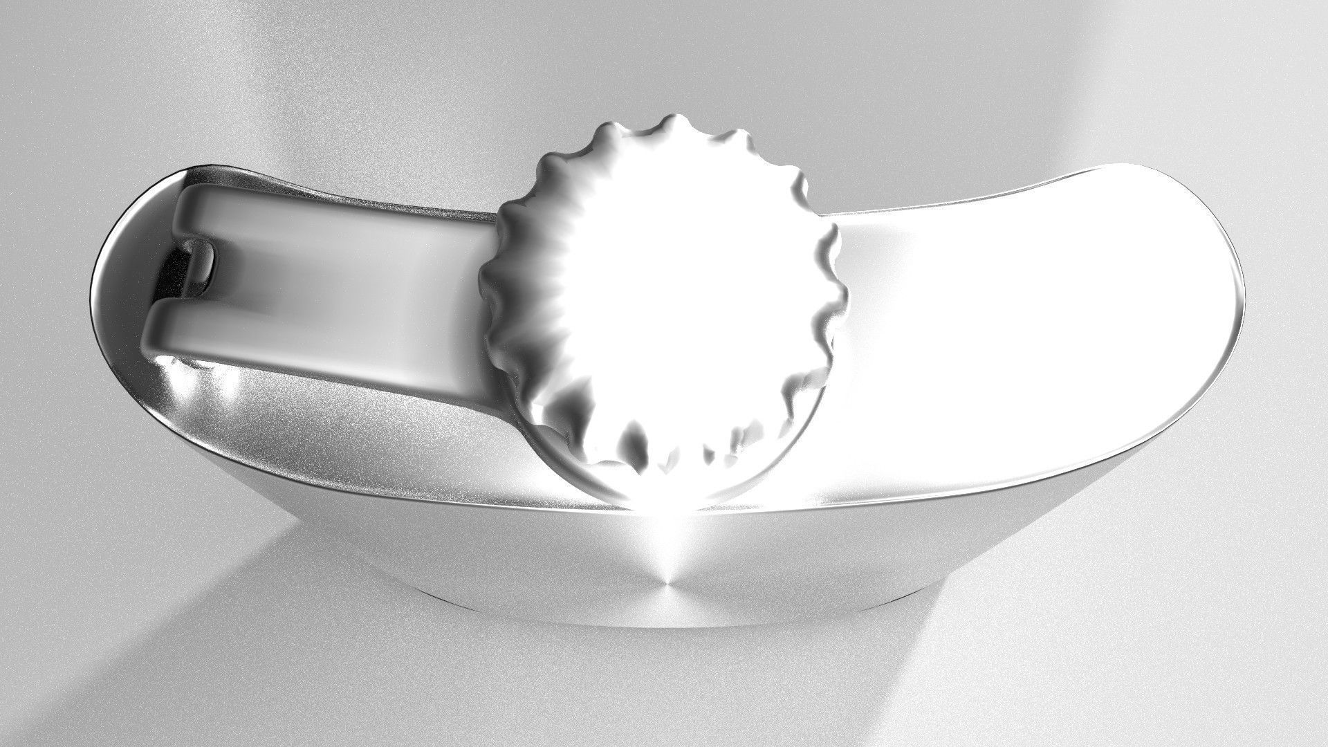 Hip flask 7oz 3D model_2