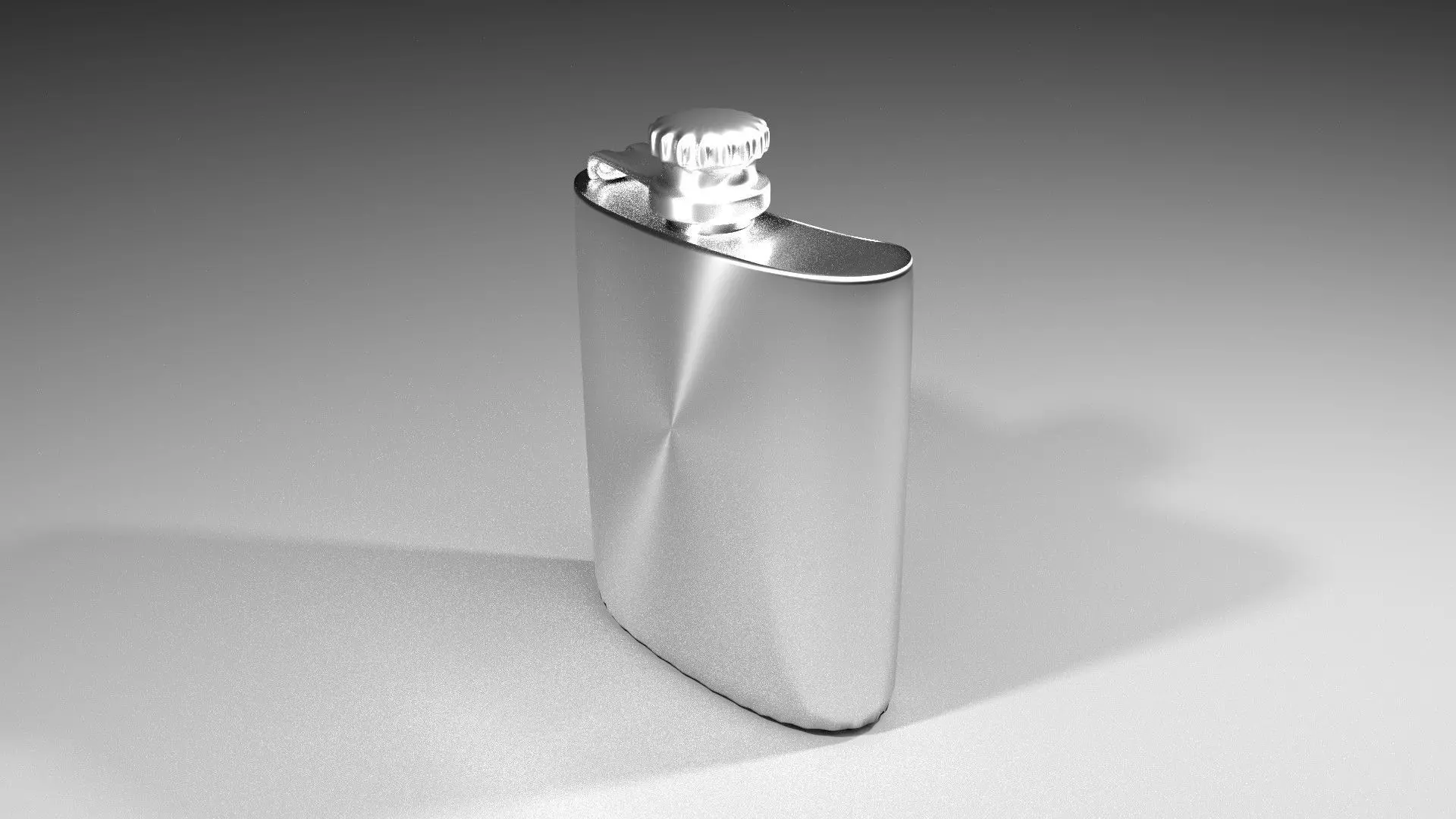 Hip flask 7oz 3D model_0