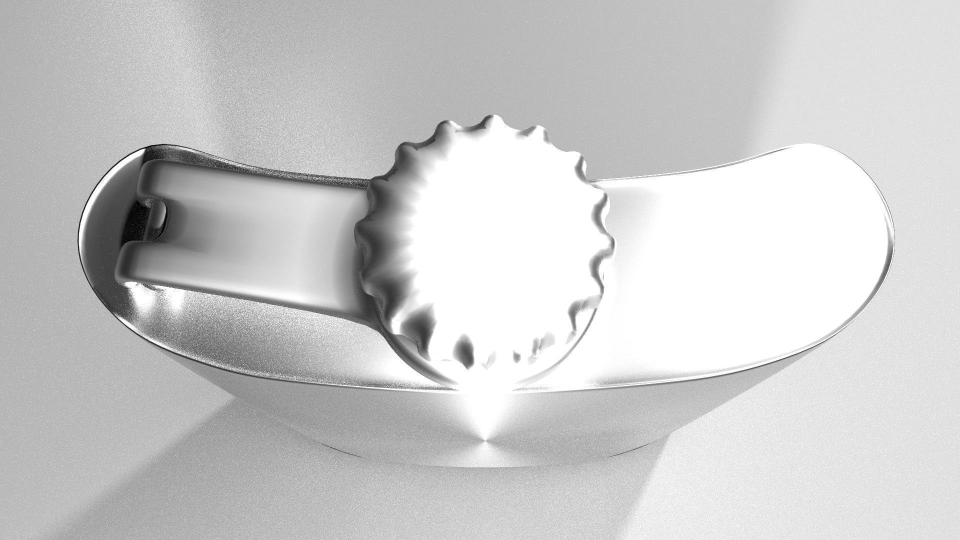 Hip Flask 8oz 3D model_2