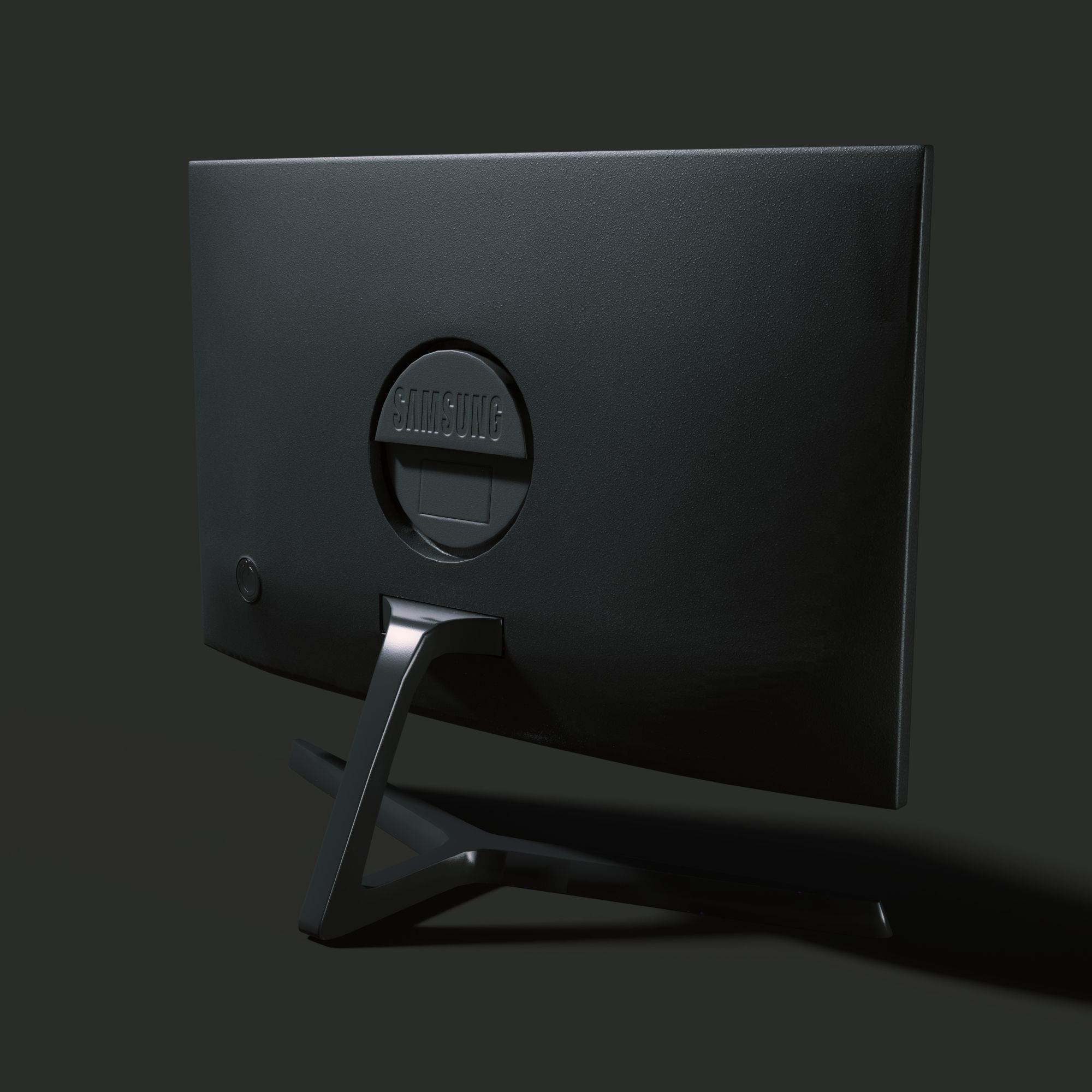 Curved Monitor 24 PBR  Free low-poly 3D model_2