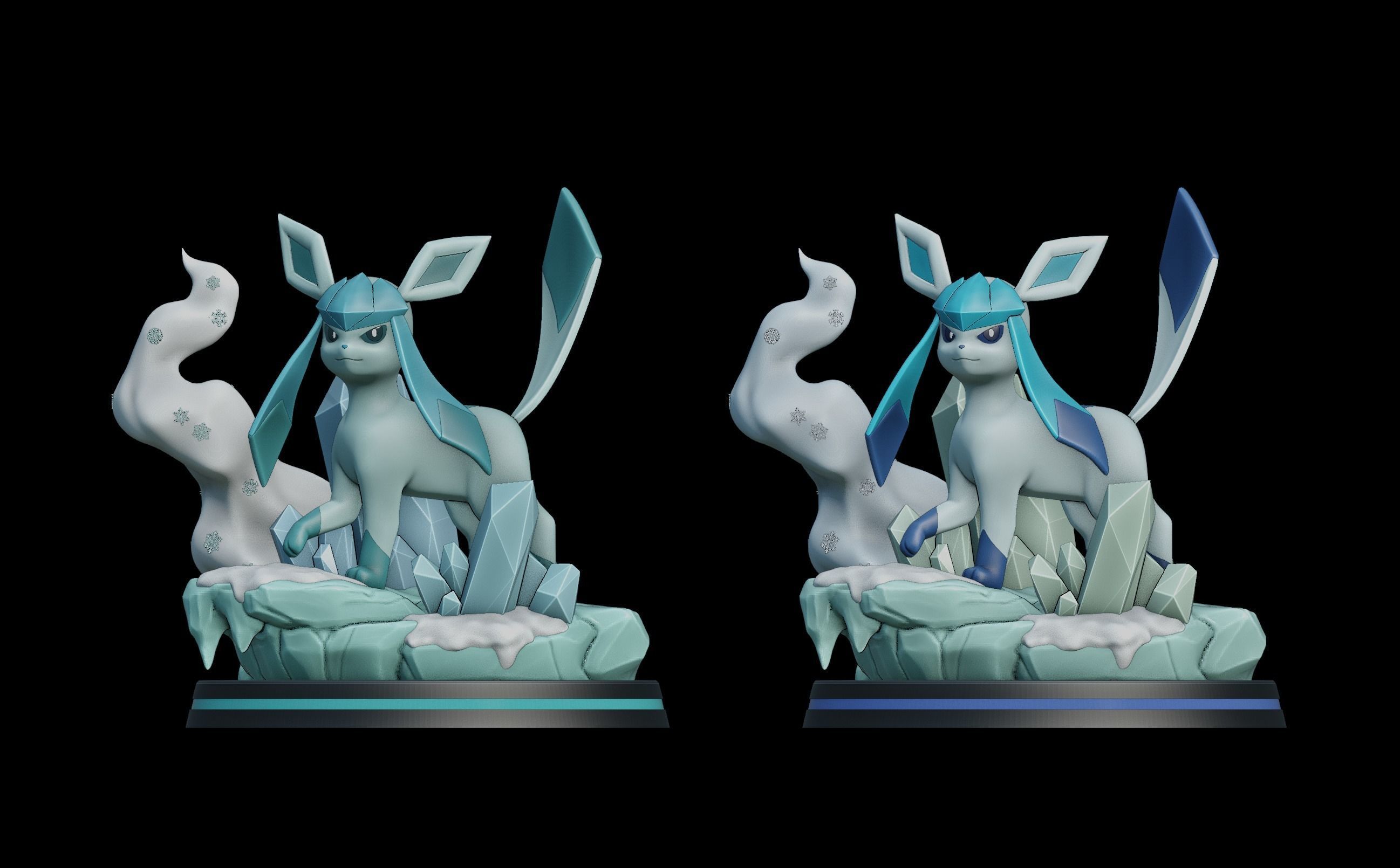 glaceon - pokemon 3D print model_1