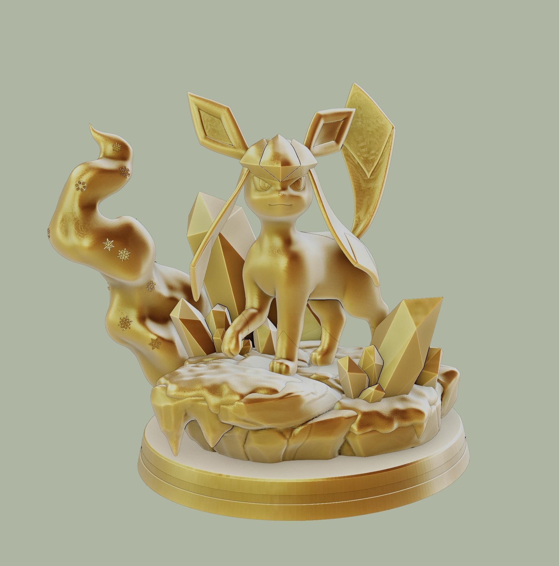 glaceon - pokemon 3D print model_19