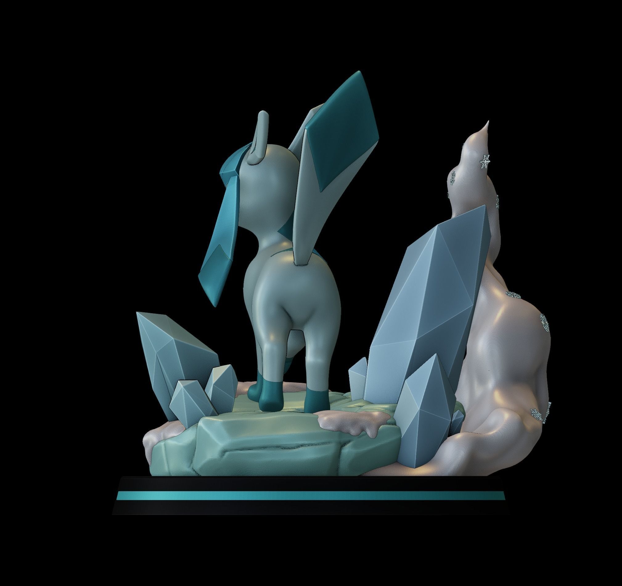 glaceon - pokemon 3D print model_13