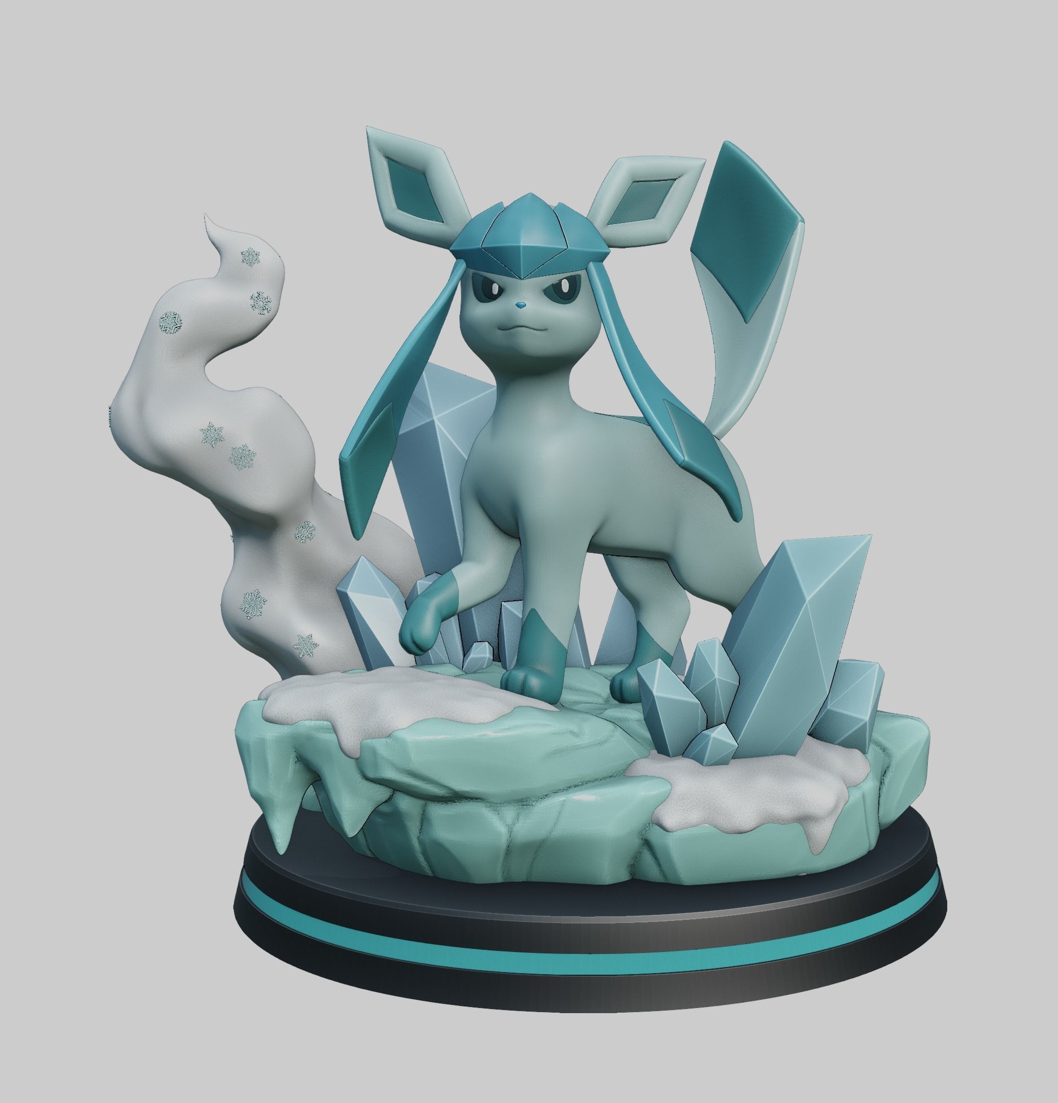 glaceon - pokemon 3D print model_17