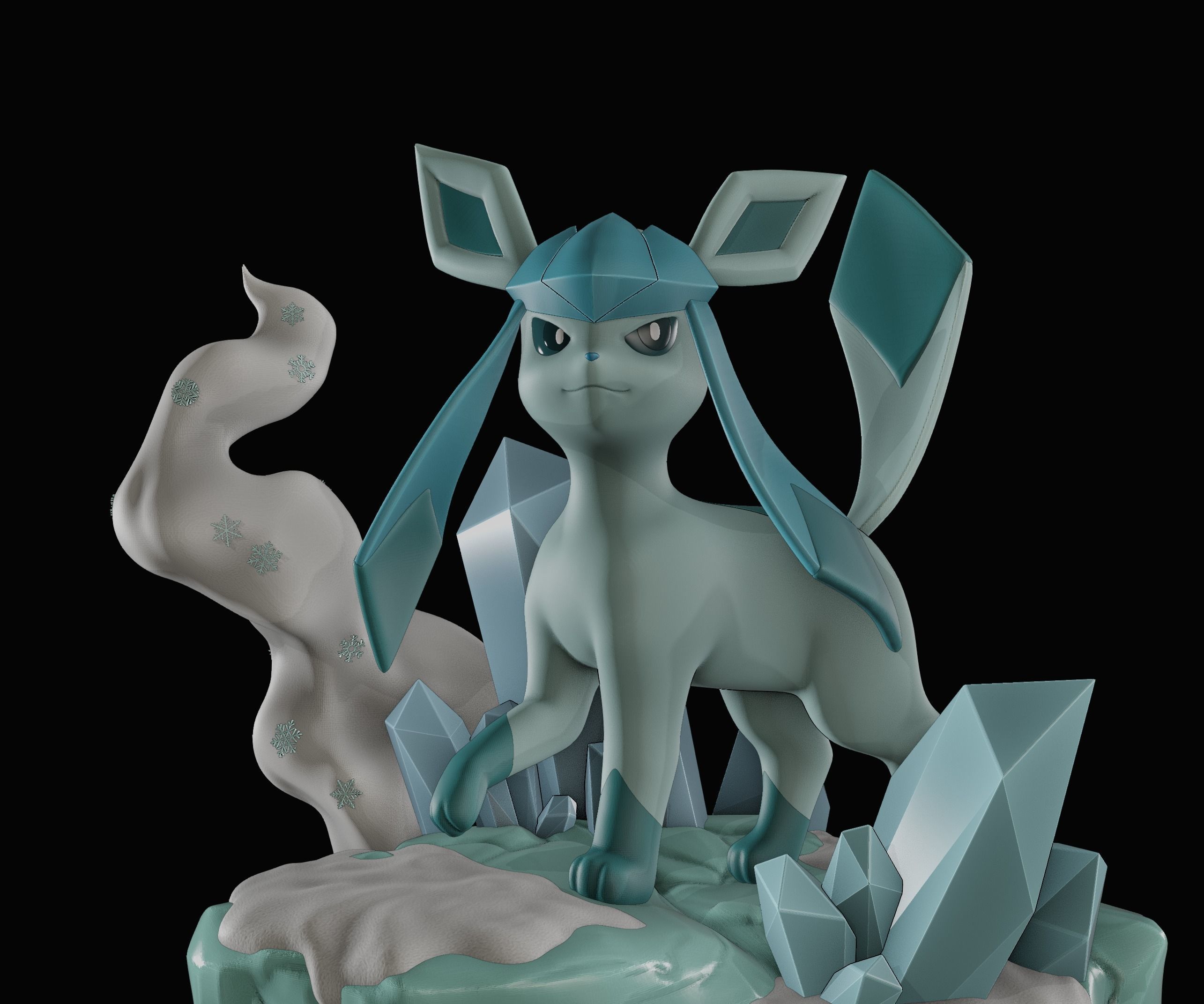 glaceon - pokemon 3D print model_8