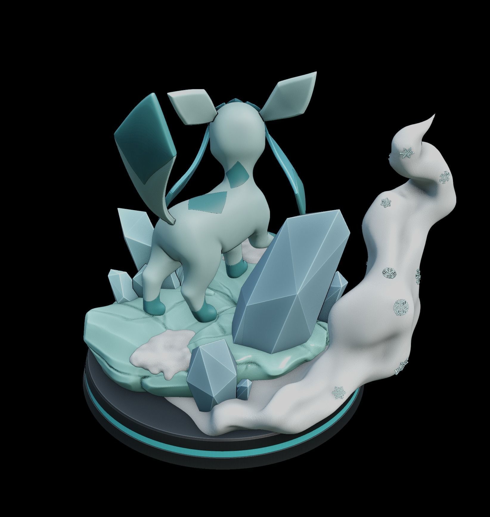 glaceon - pokemon 3D print model_9