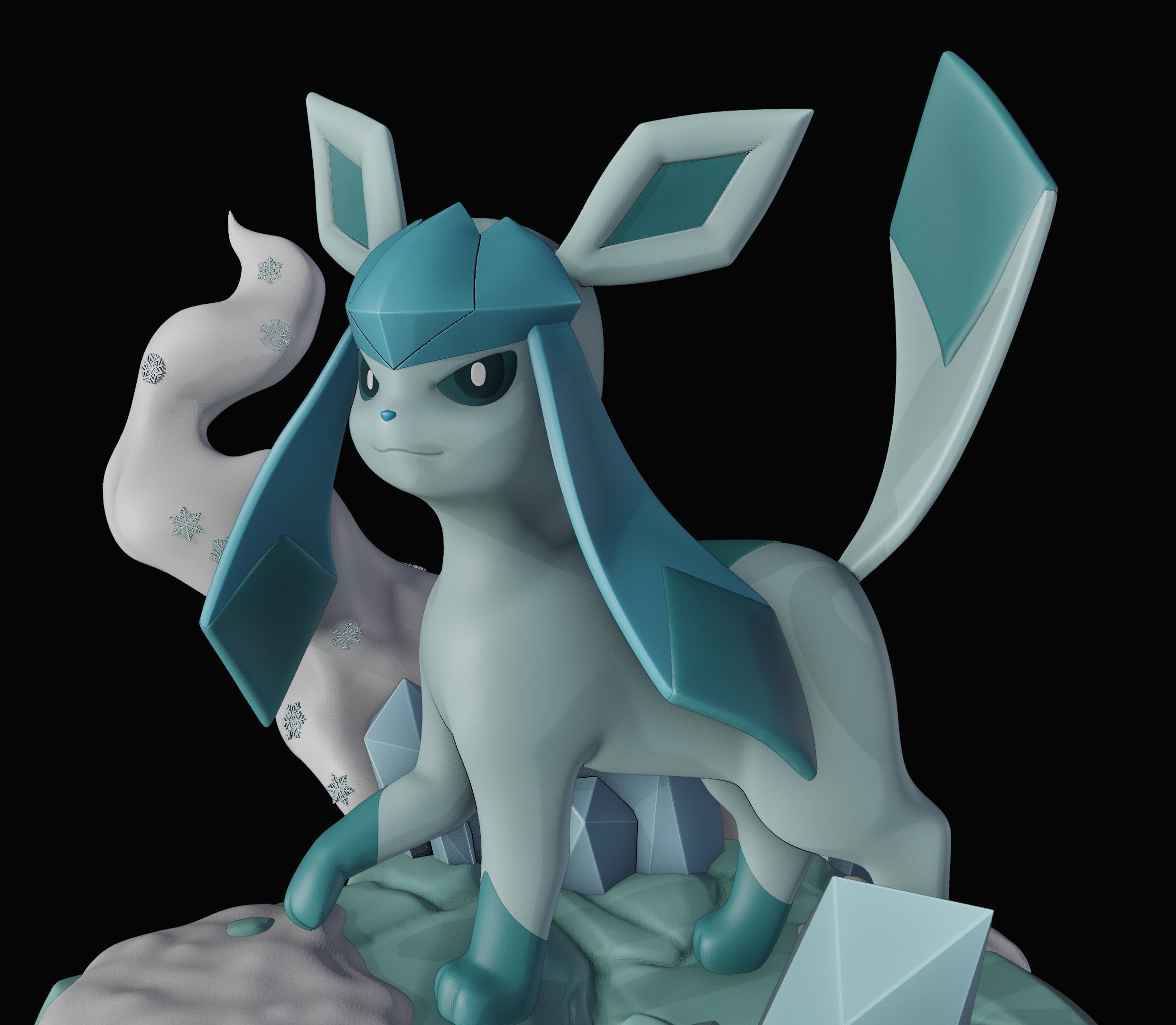 glaceon - pokemon 3D print model_16