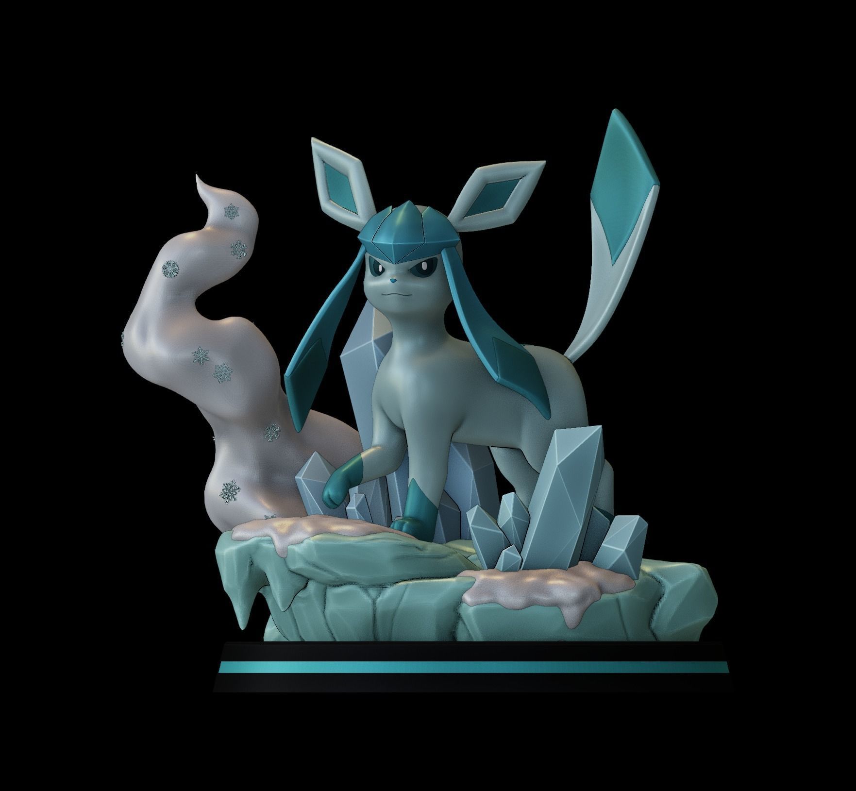 glaceon - pokemon 3D print model_11