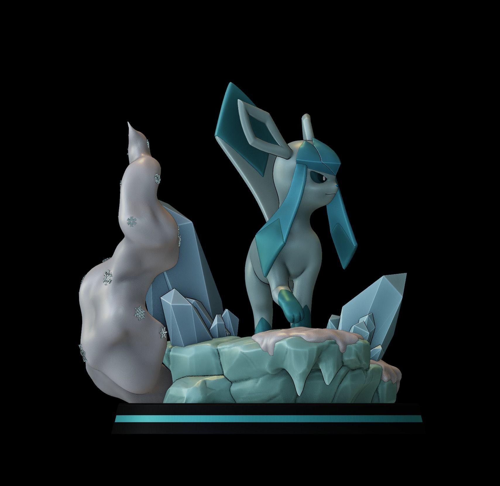 glaceon - pokemon 3D print model_12