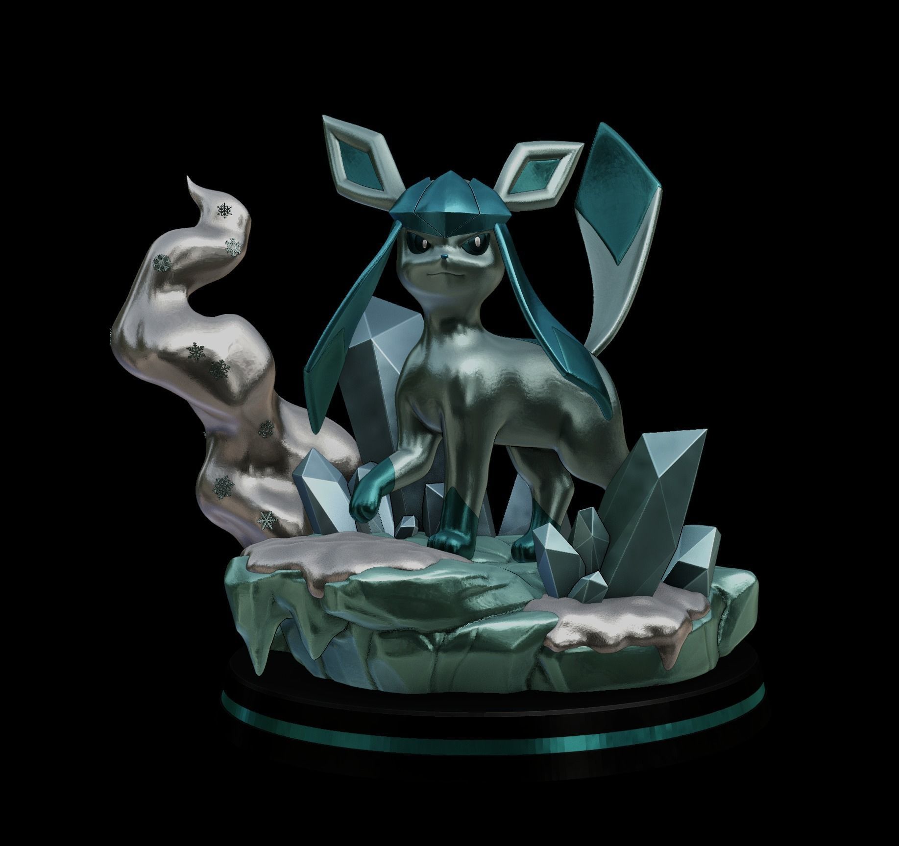 glaceon - pokemon 3D print model_14