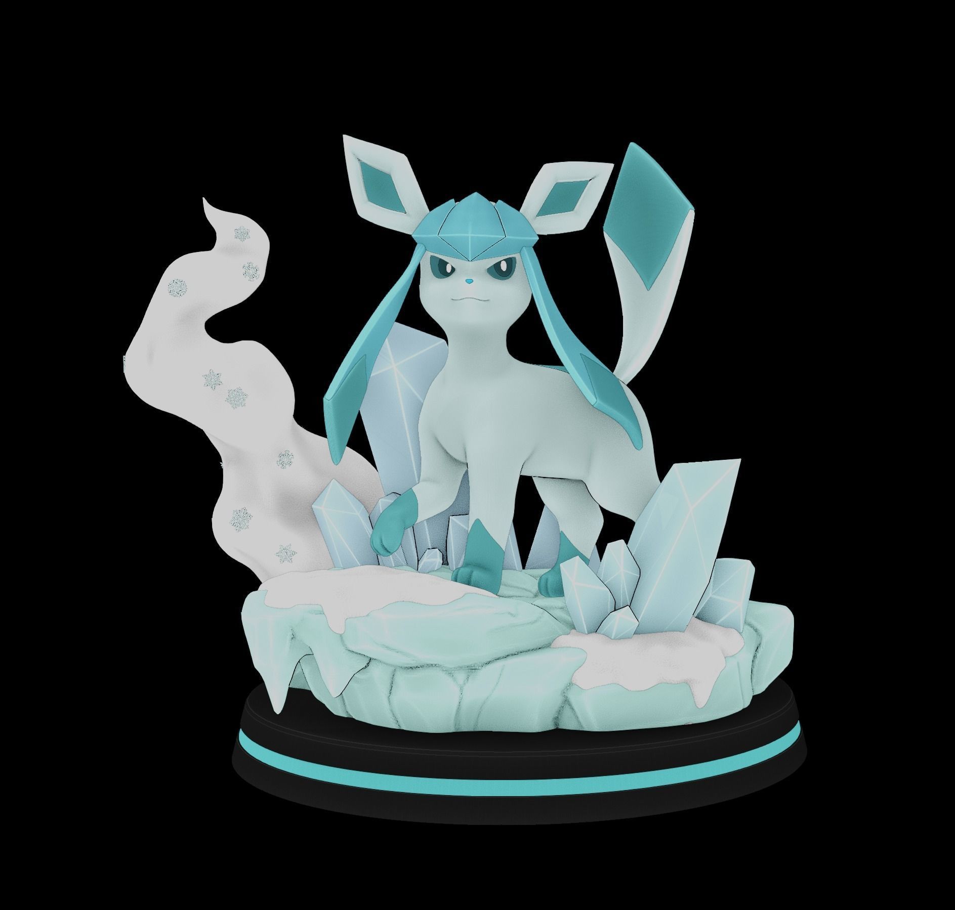 glaceon - pokemon 3D print model_15