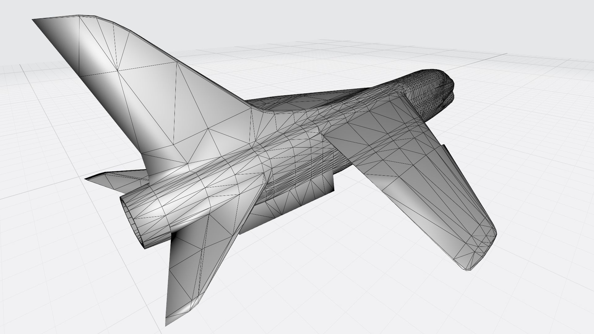 Crusader fighter jet 3D print model_8
