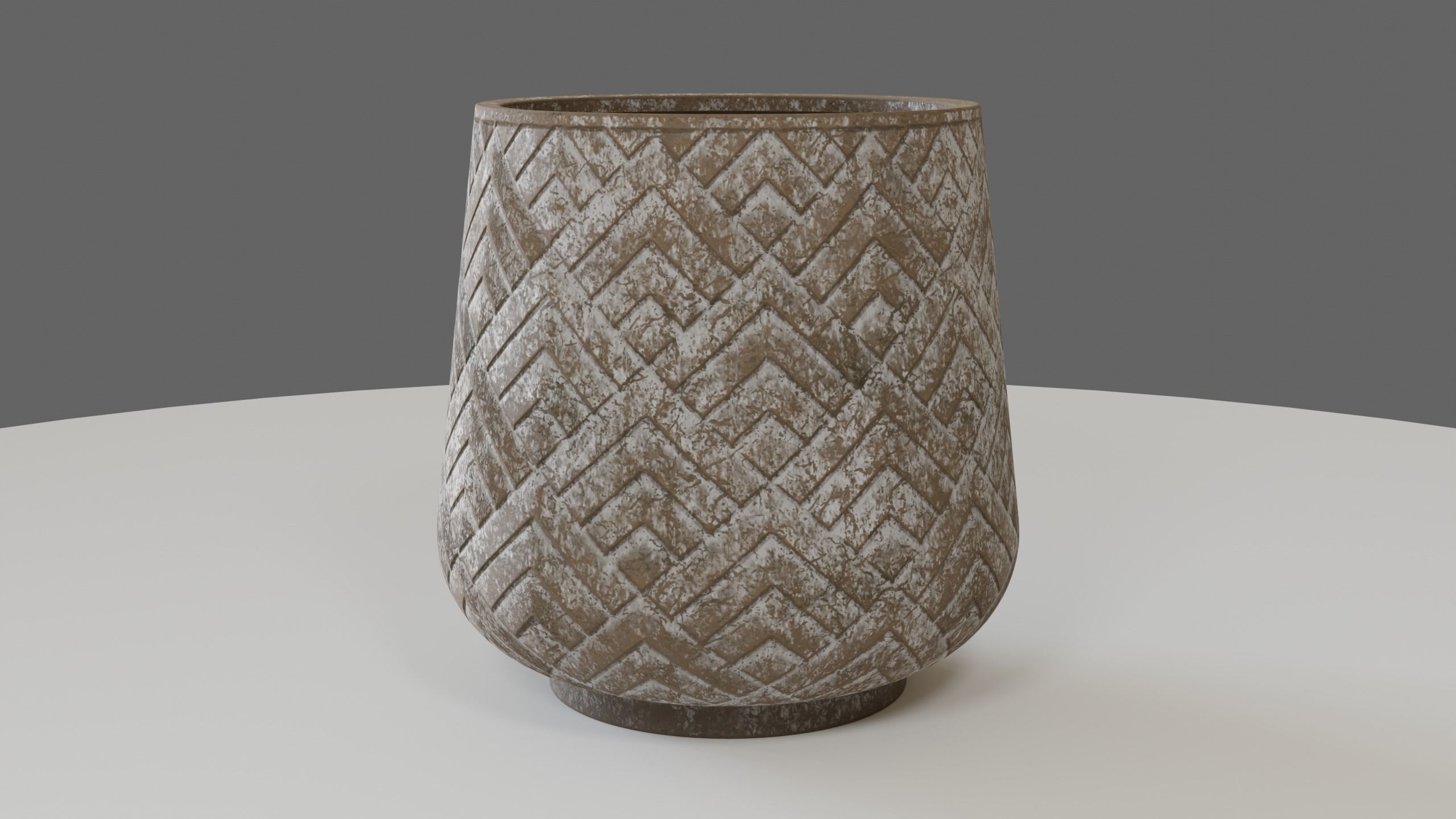 Rustic planters 3D model_4