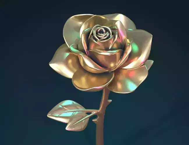 Rose Flower 3D print model