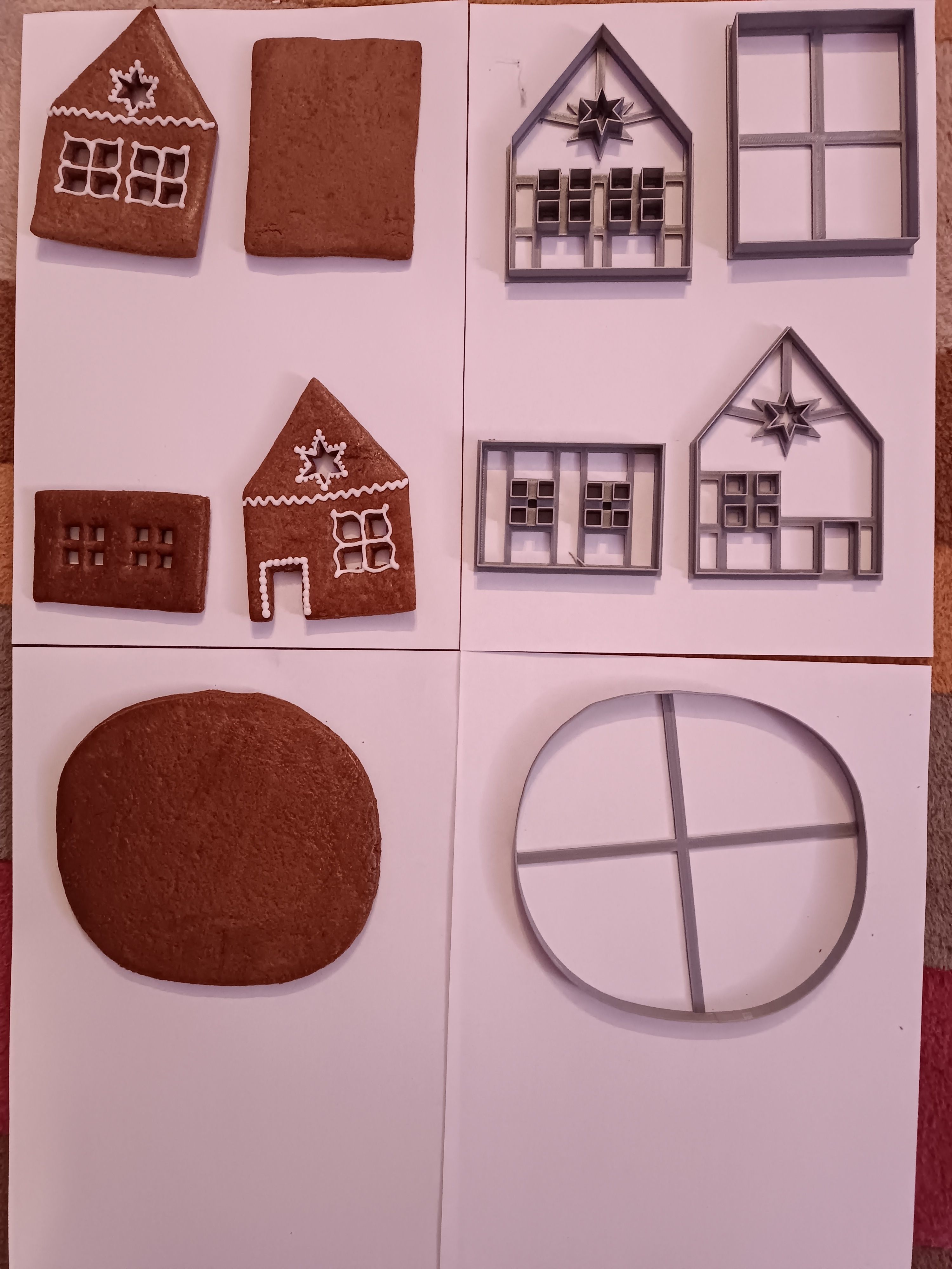 CHRISTMAS GINGERBREAD HOUSE - CUTTERS SET 3D print model_2
