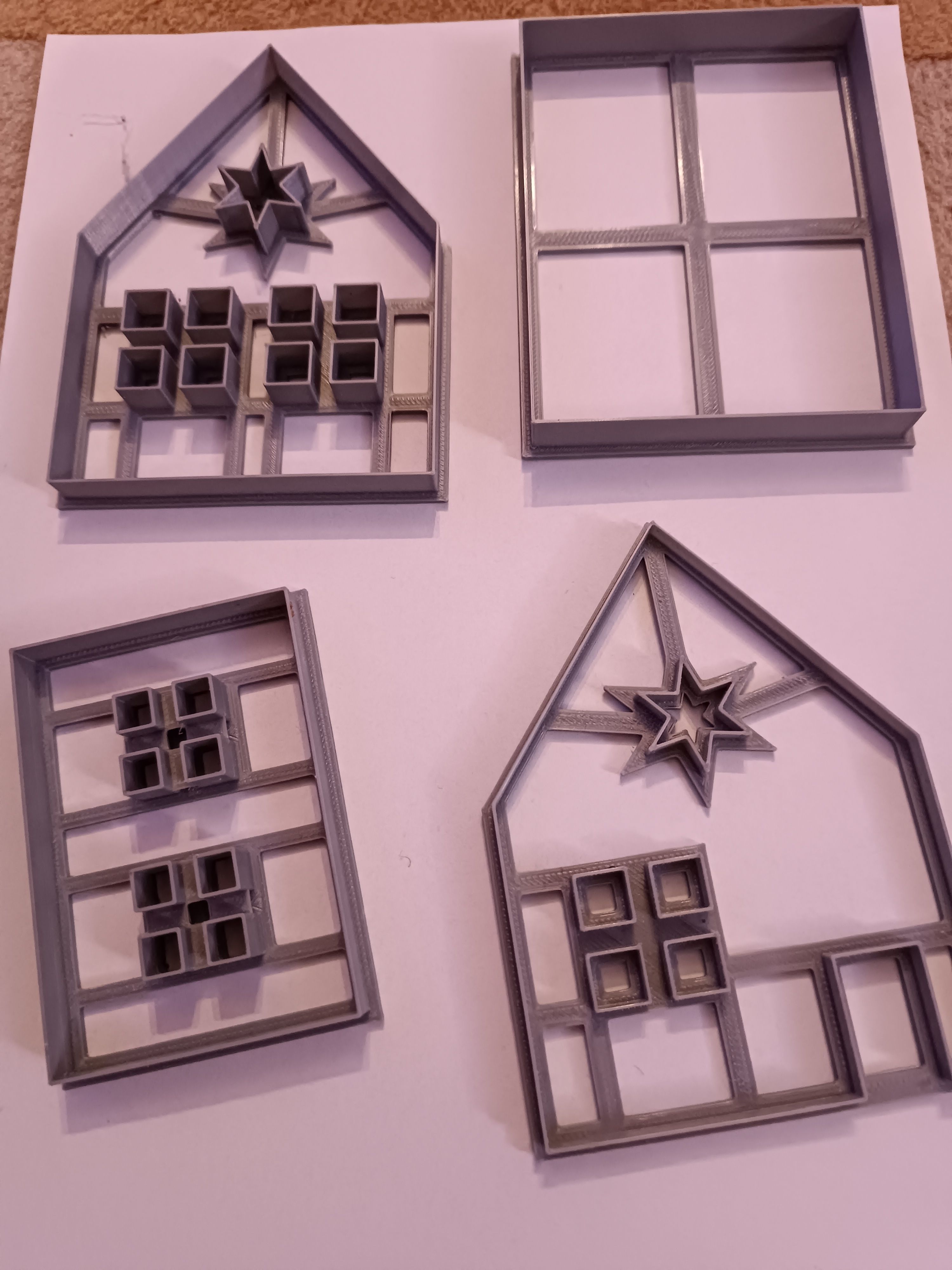 CHRISTMAS GINGERBREAD HOUSE - CUTTERS SET 3D print model_1