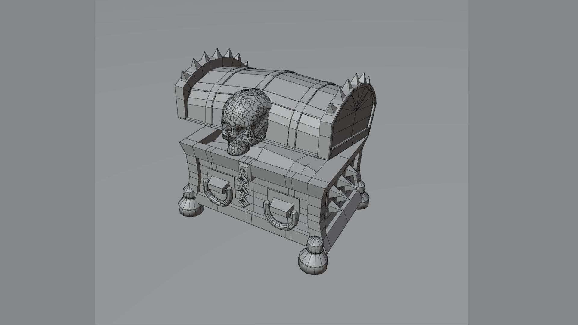 Treasure chest 3D model_5