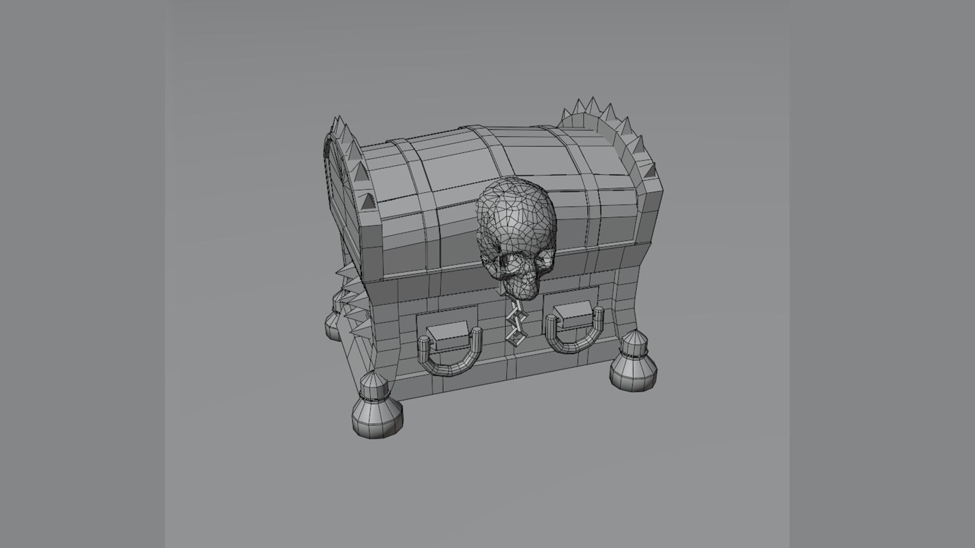 Treasure chest 3D model_8