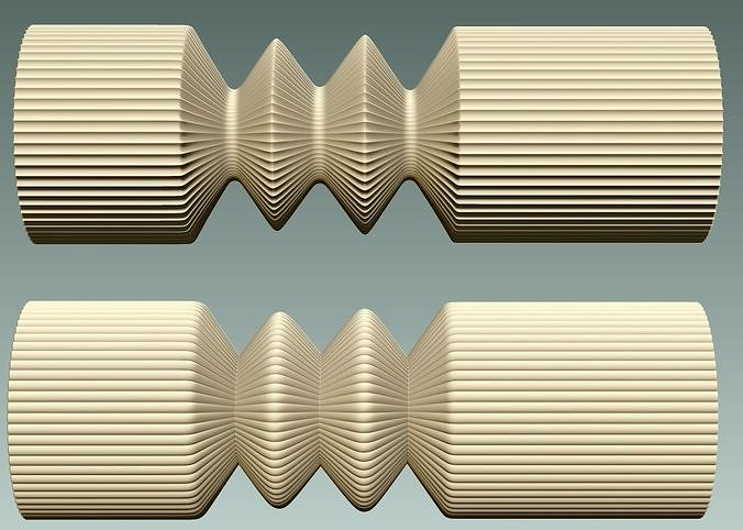 Outer lines and Ripple pillars versions 3D print model