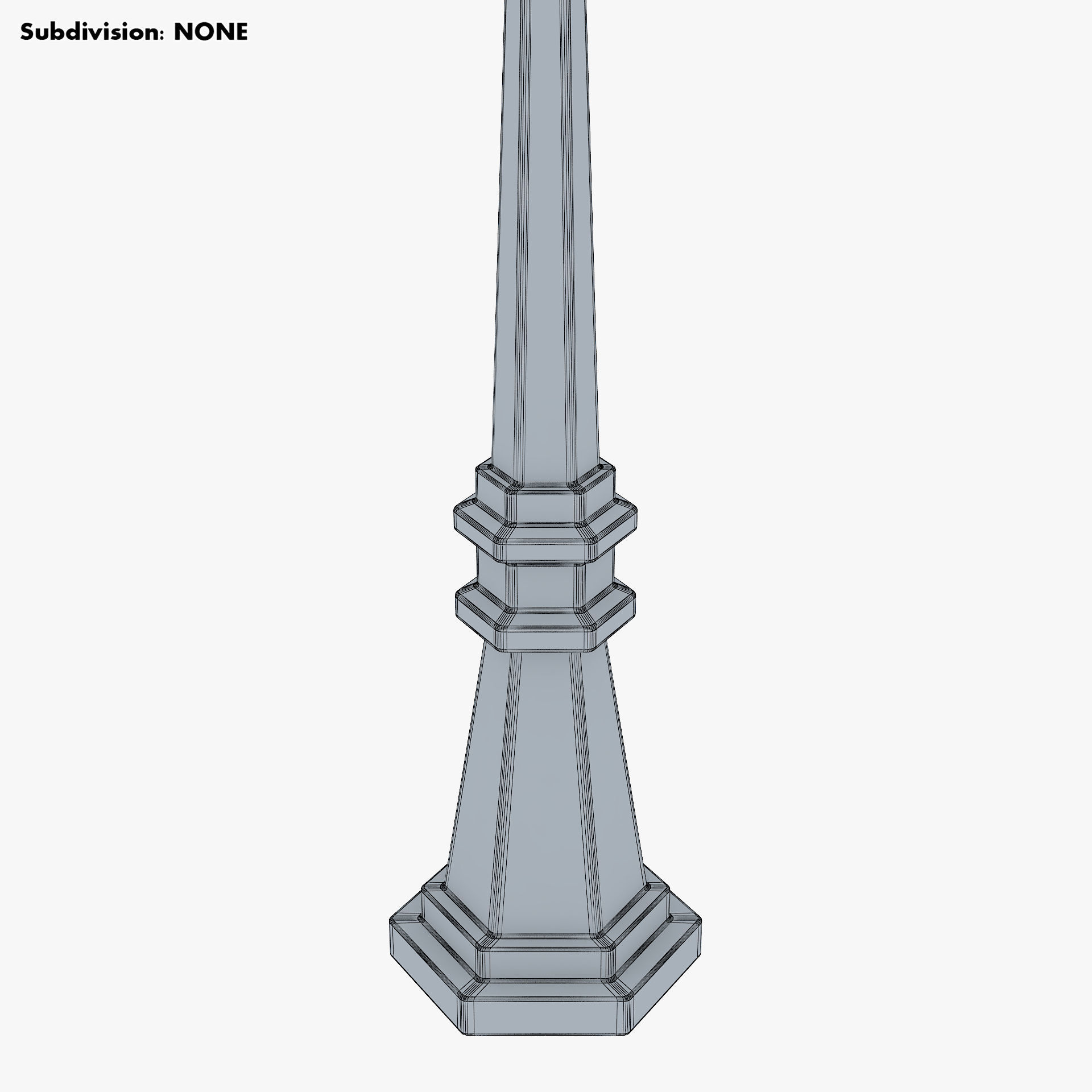 Vintage Streetlight v 1 3D model_10