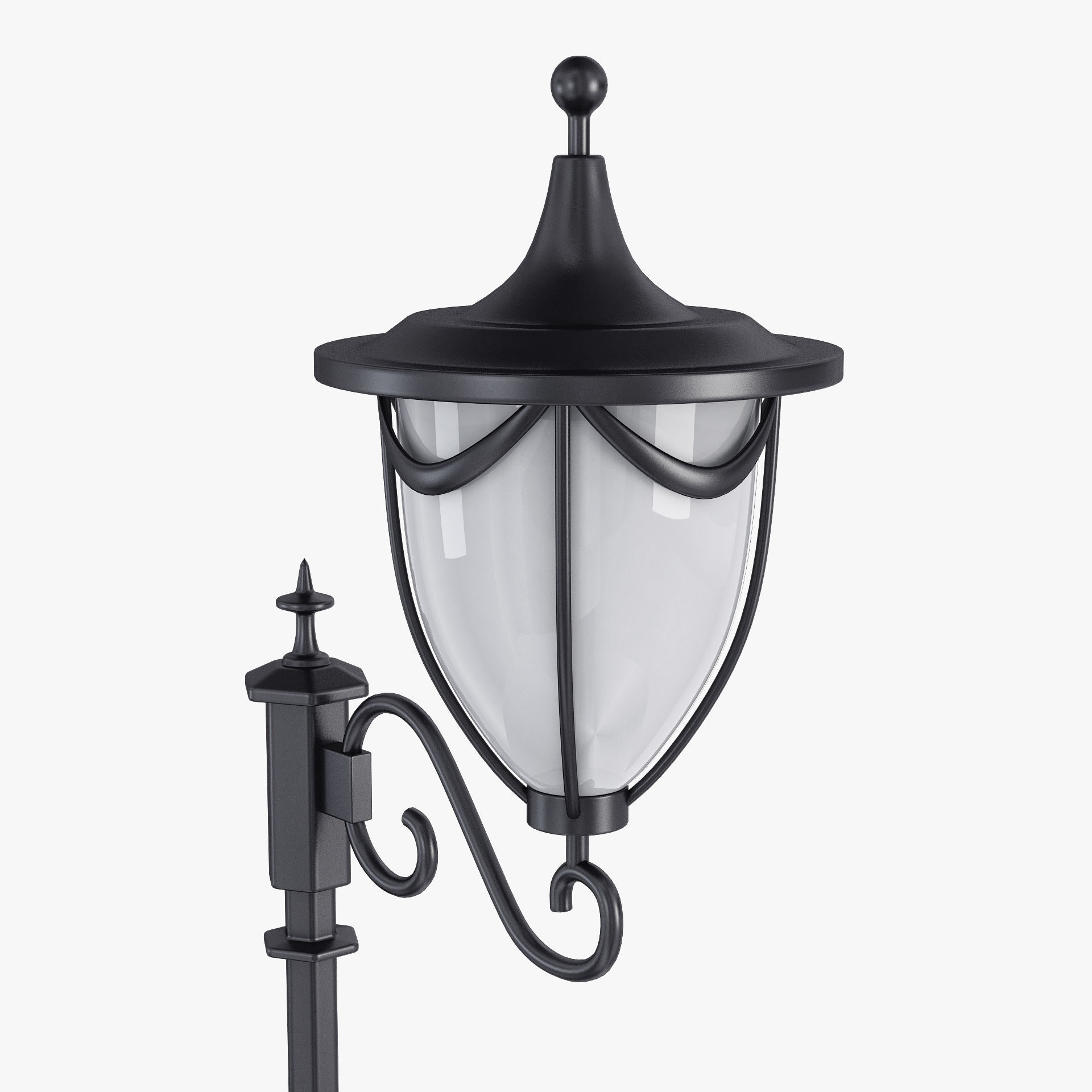 Vintage Streetlight v 1 3D model_3